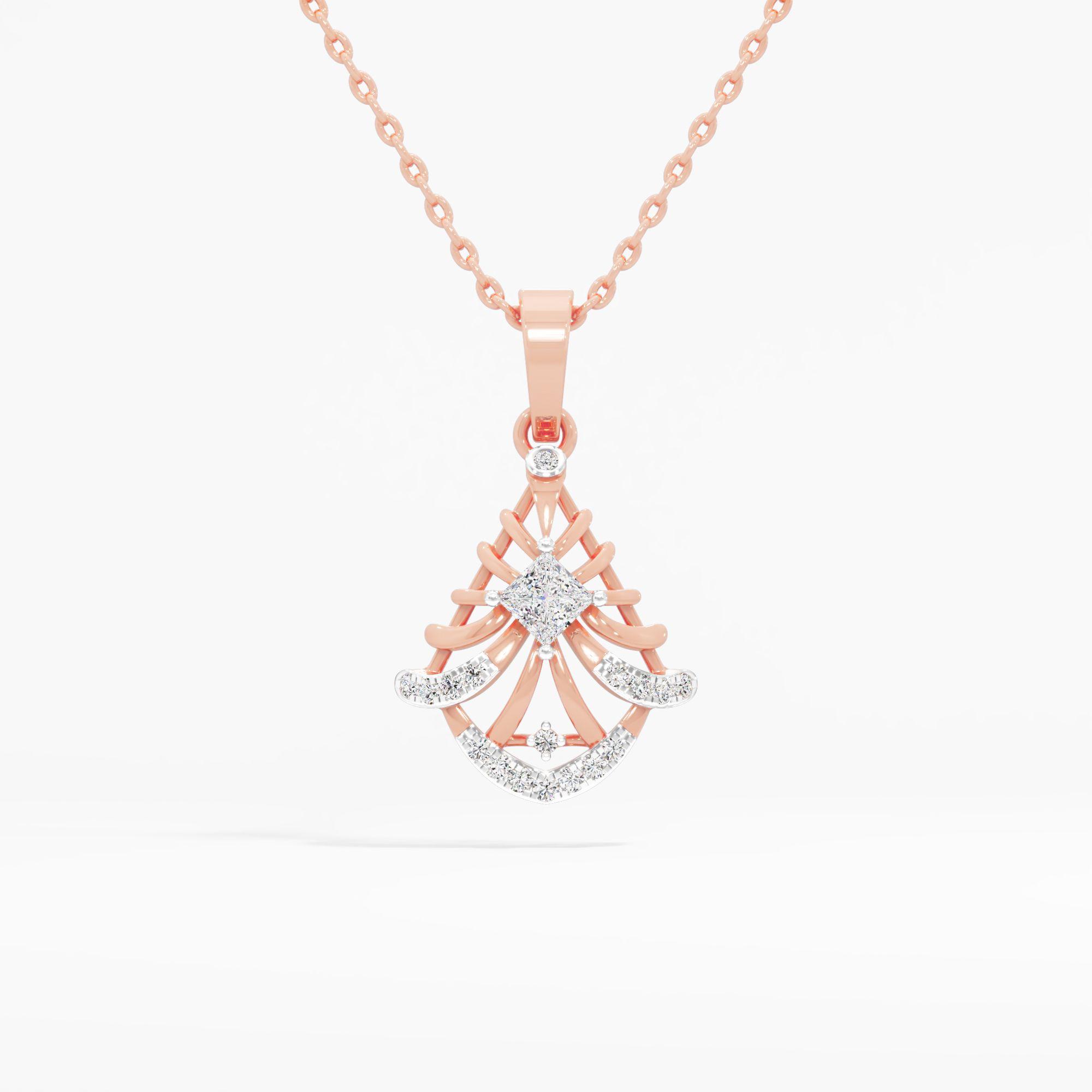 Aurora Weave Diamond Pendant