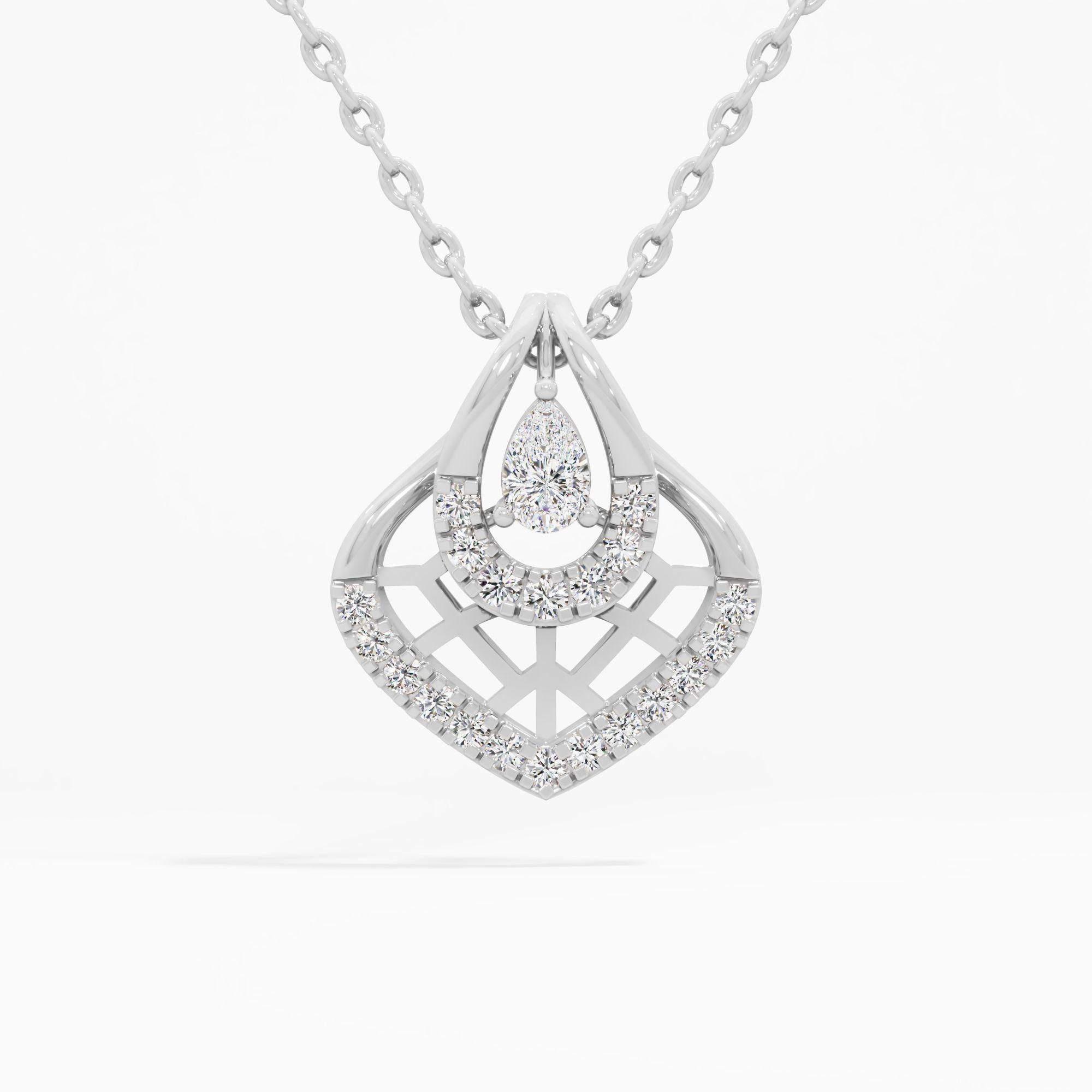 Radiant Pear Embrace Pendant