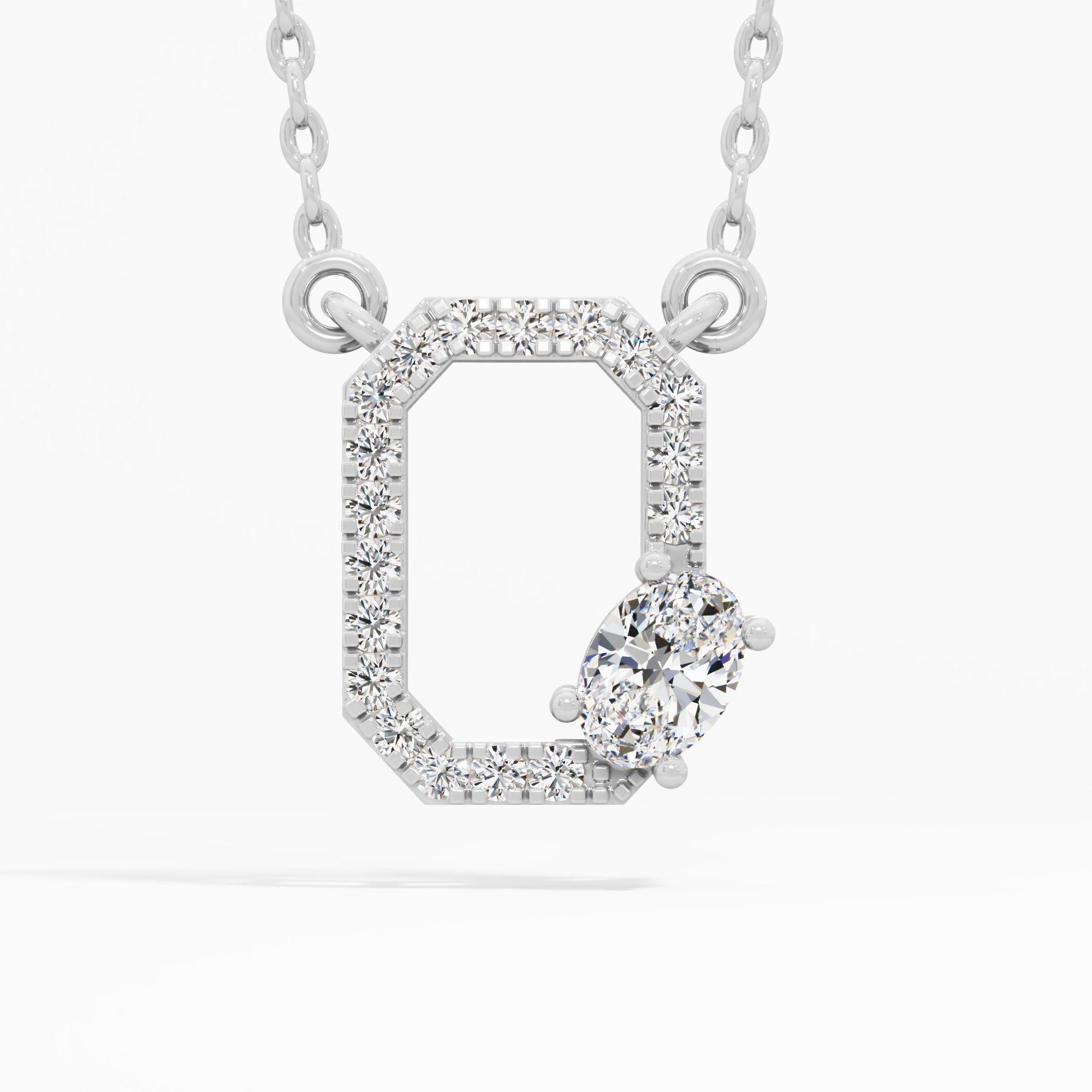 The Portrait Oval Diamond Pendant