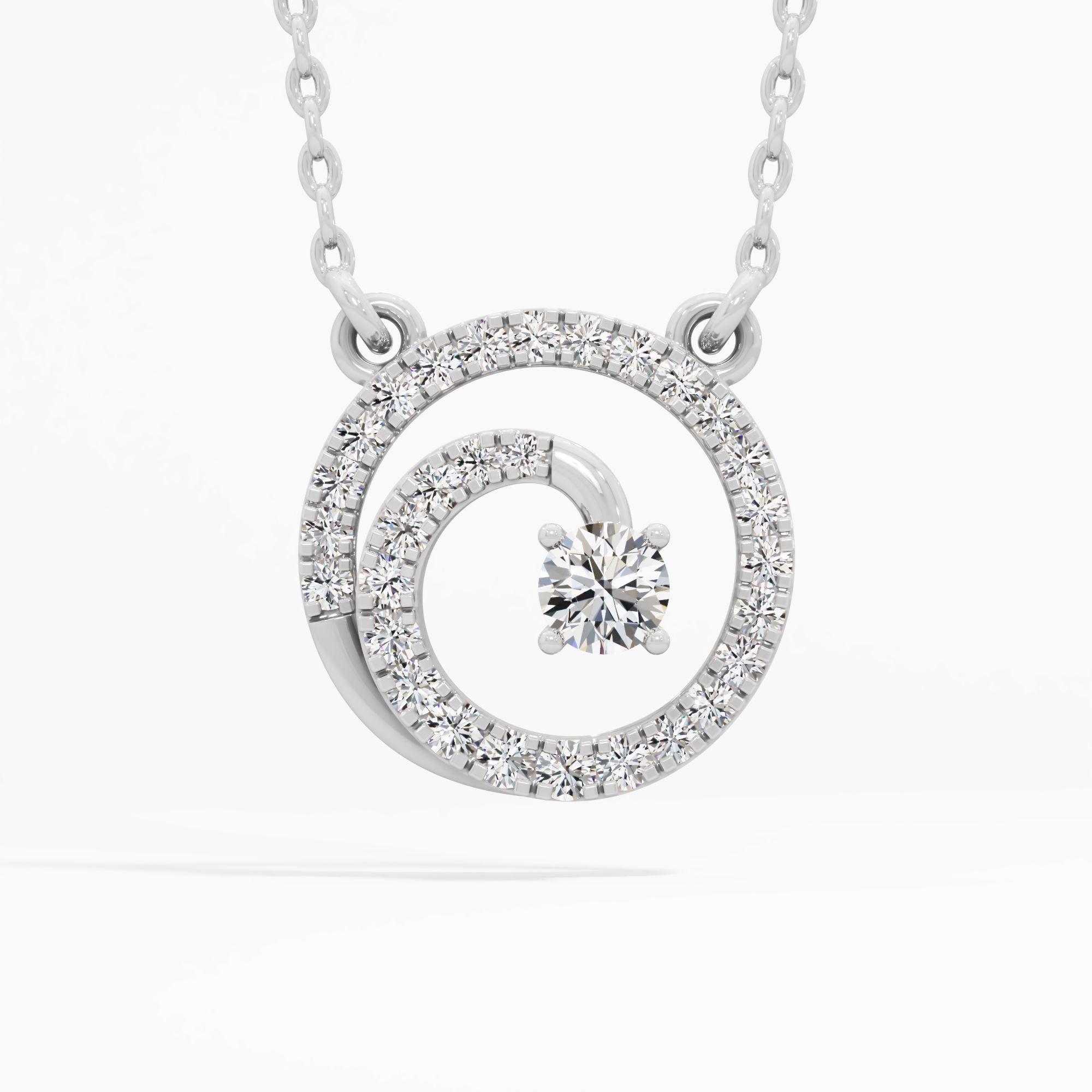 Galaxy Spiral Diamond Pendant