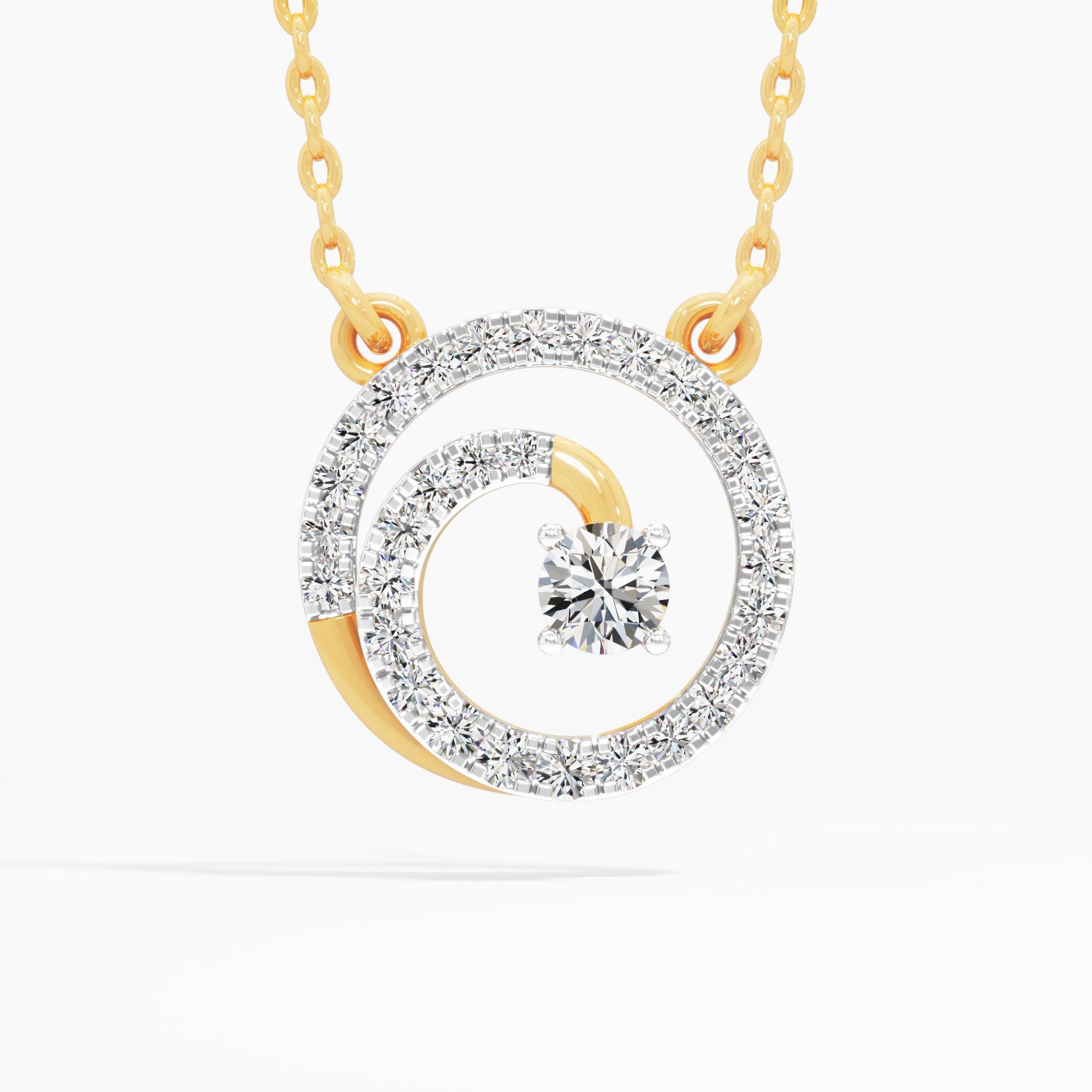 Galaxy Spiral Diamond Pendant