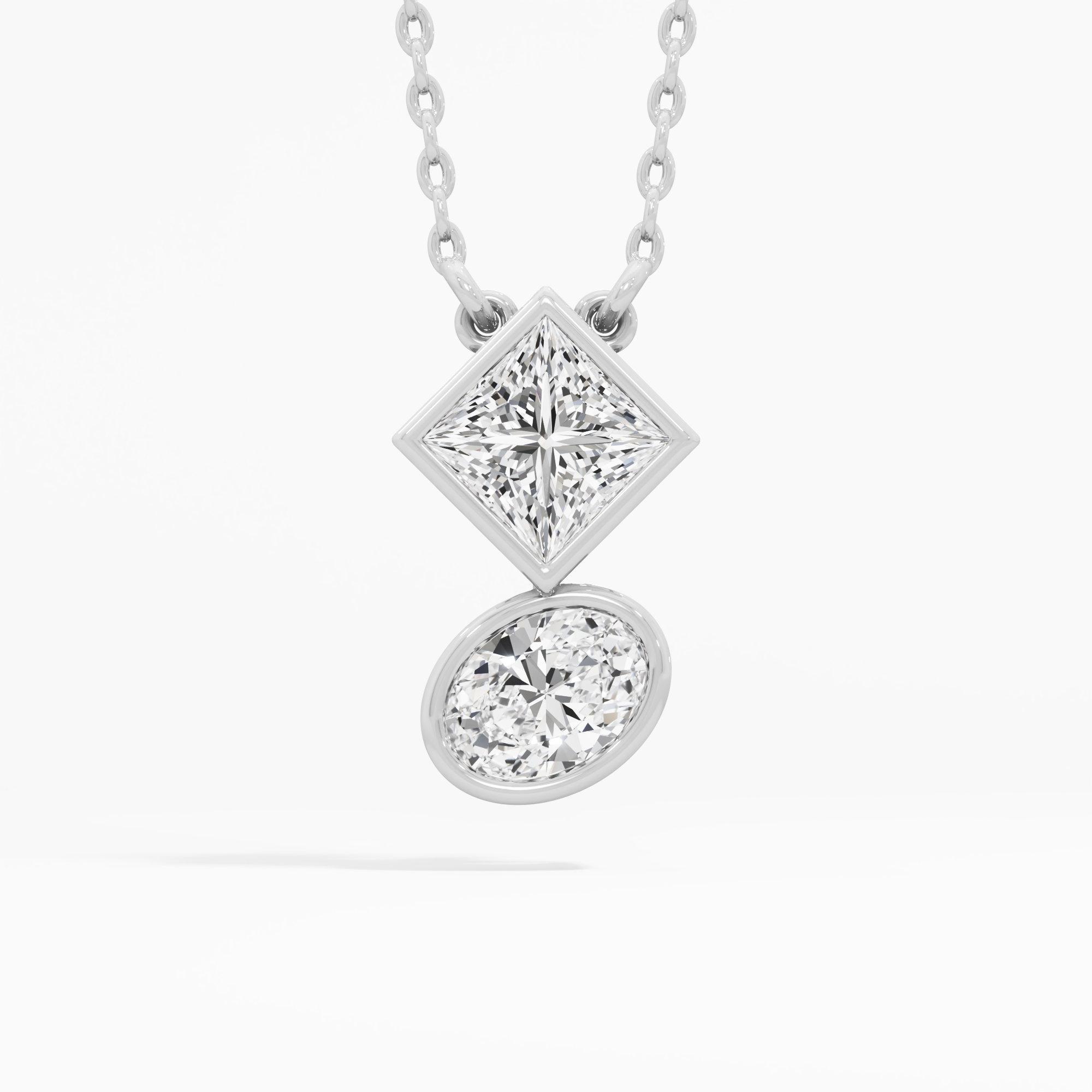Geometric Sparkle Diamond Pendant