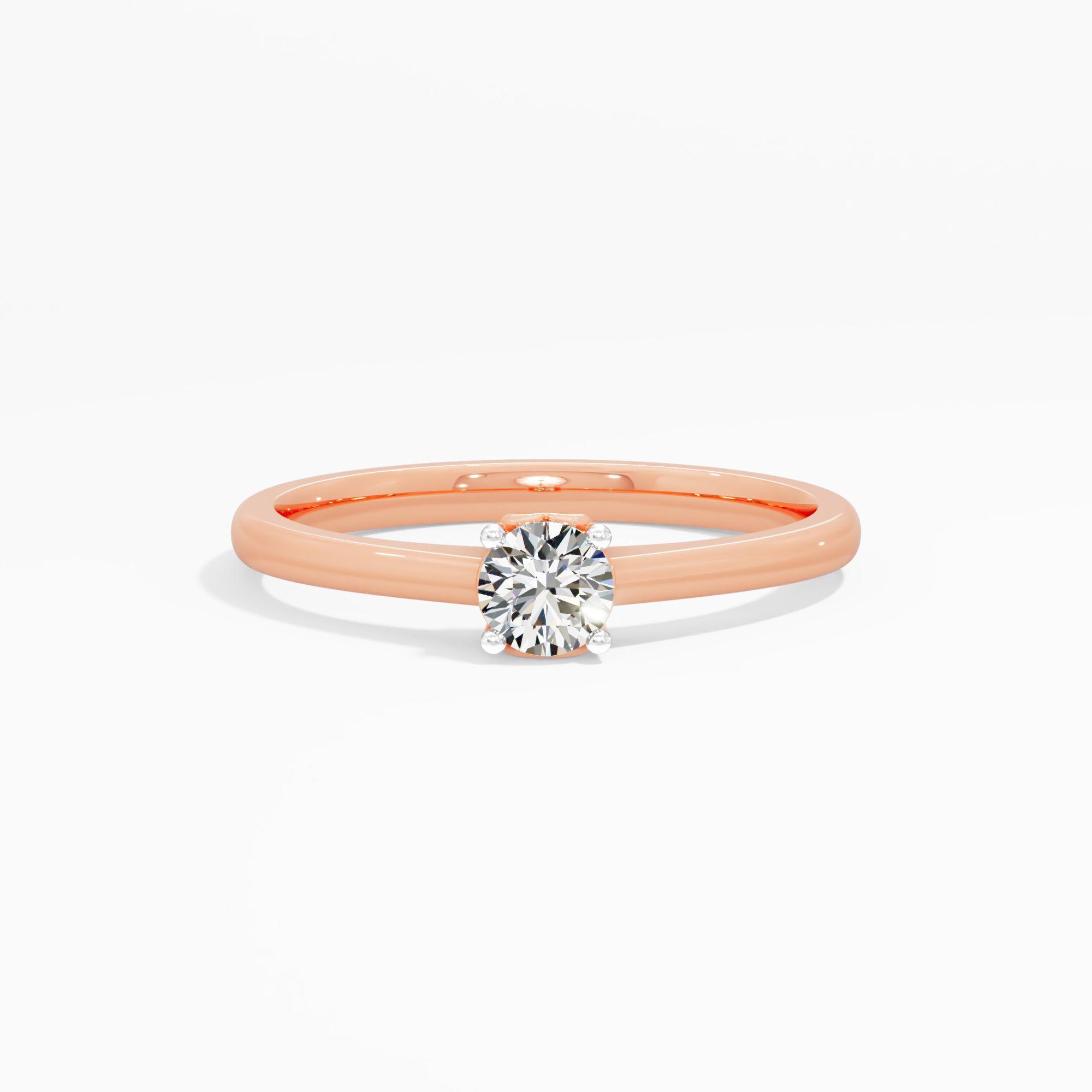 Classic Round Solitaire Engagement Ring