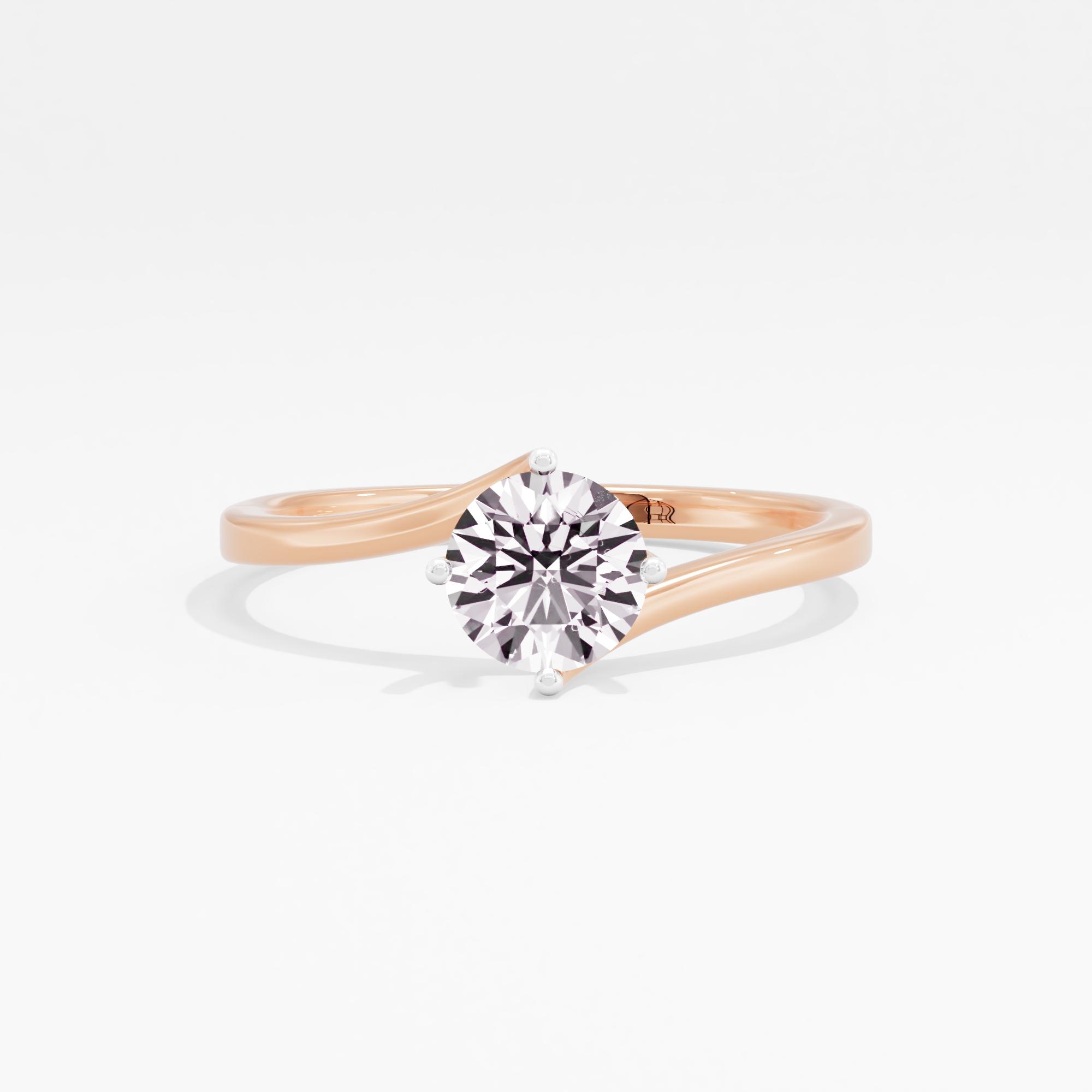 Ribbon Serenade Solitaire Ring