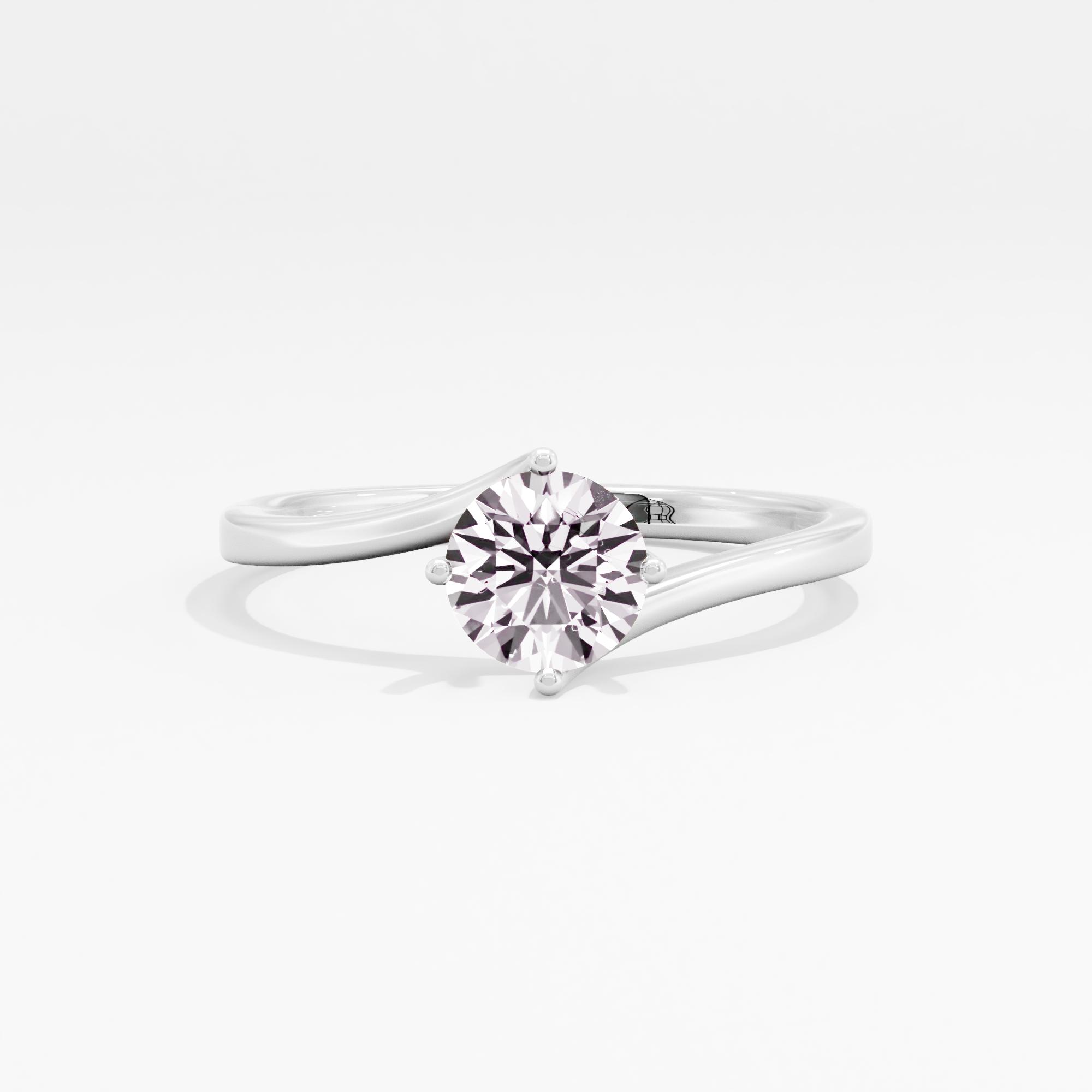 Ribbon Serenade Solitaire Ring