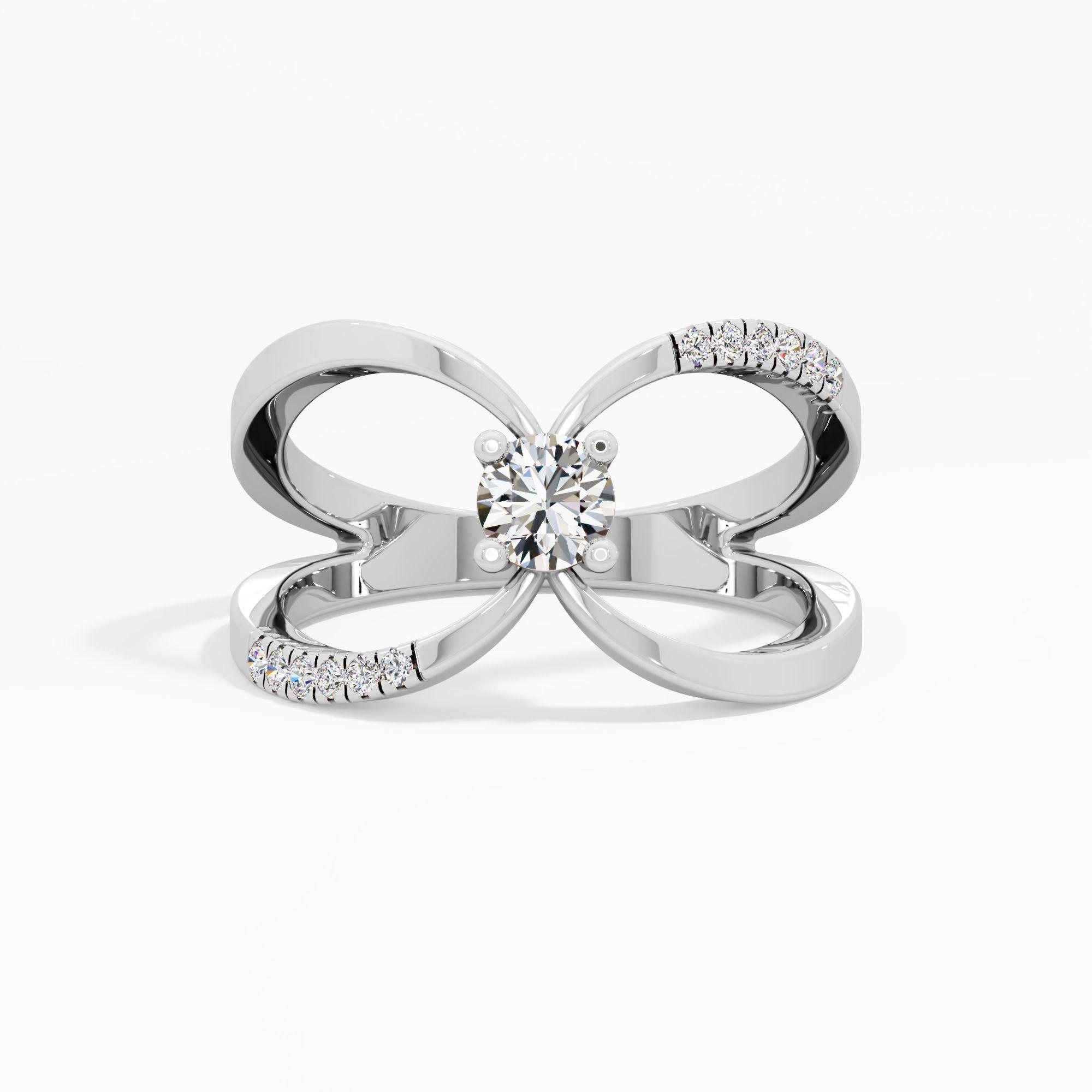 Infinity Bow Diamond Ring