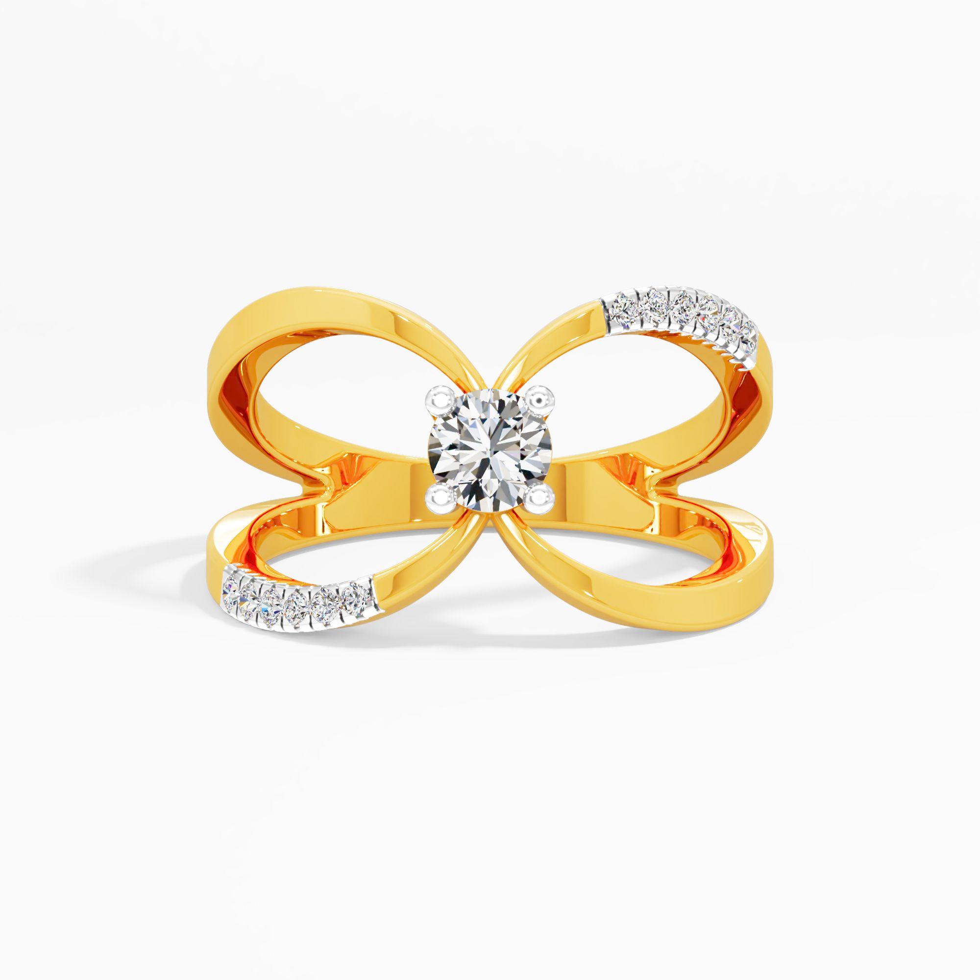 Infinity Bow Diamond Ring