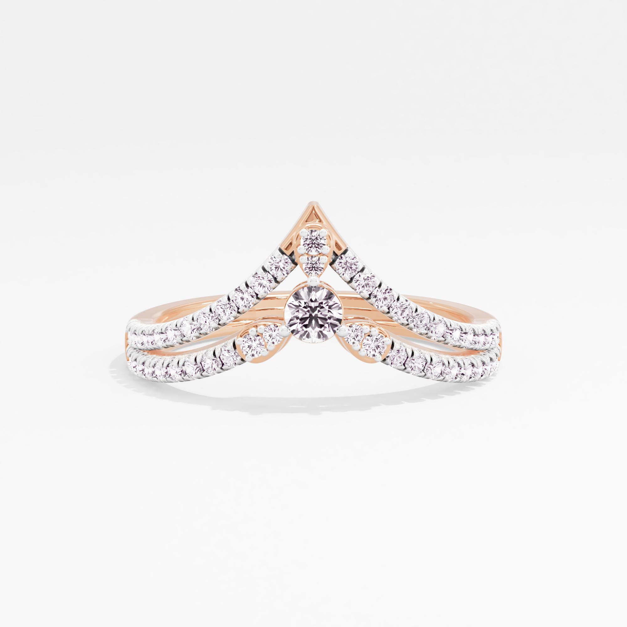 Promise Peak Solitaire Chevron Ring