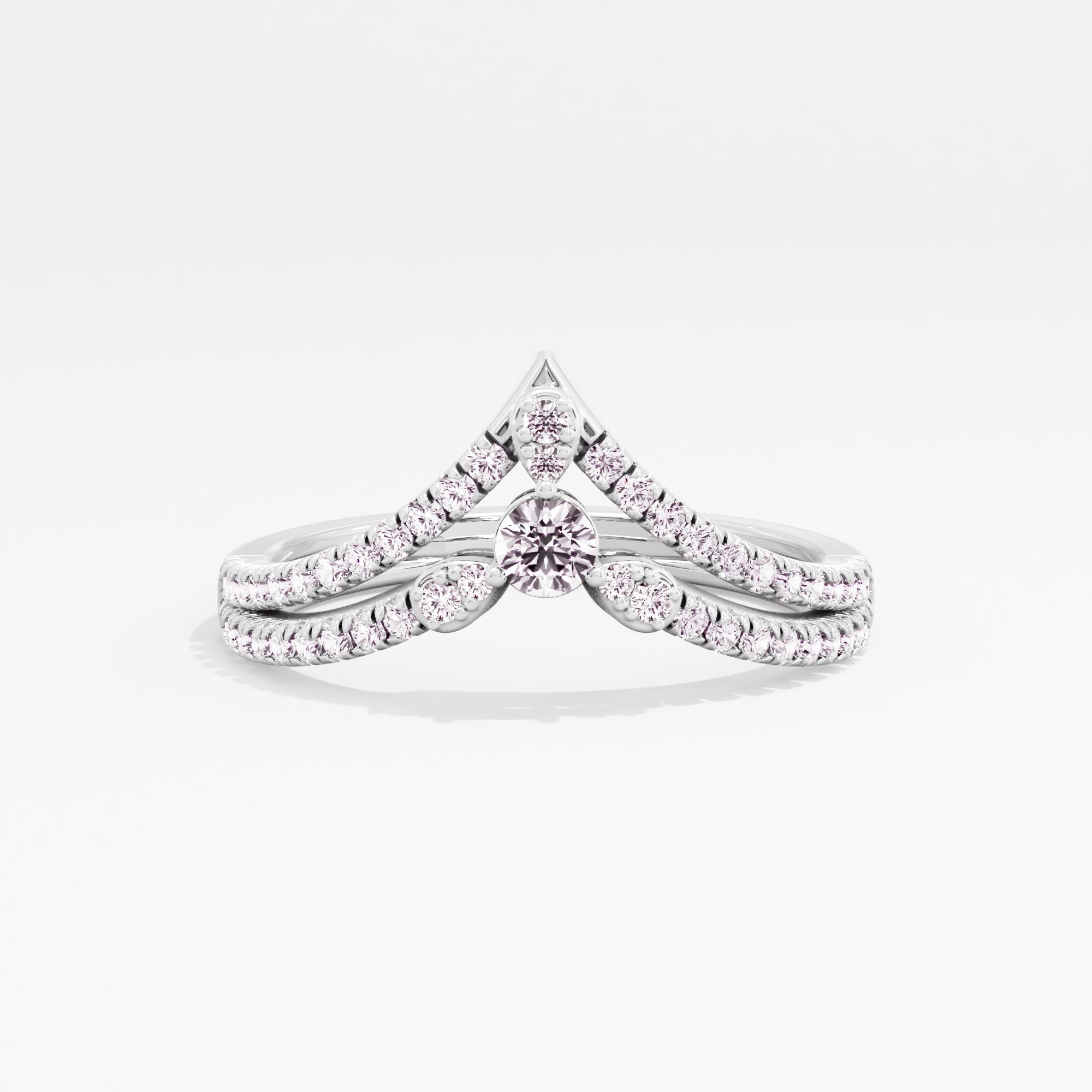 Promise Peak Solitaire Chevron Ring