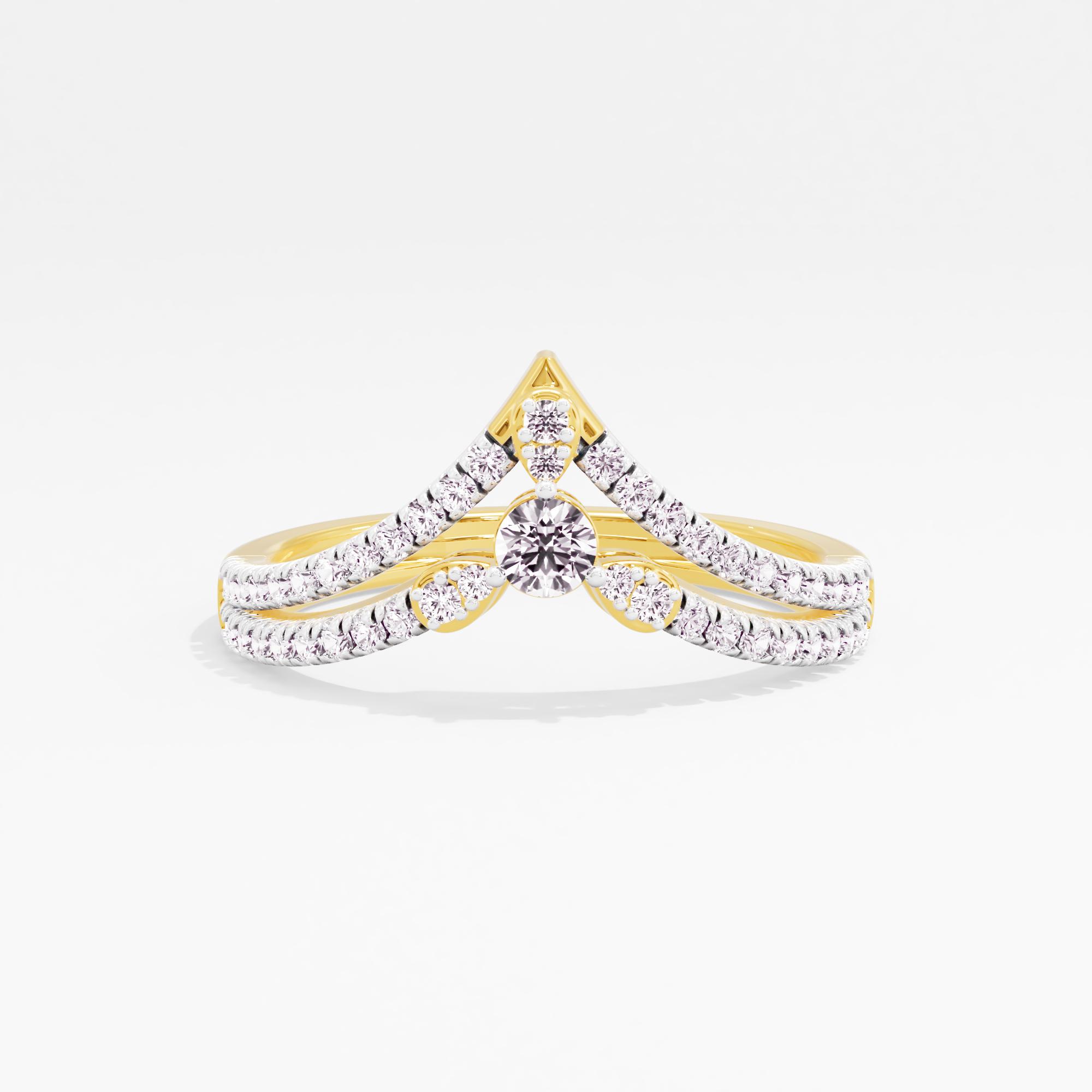 Promise Peak Solitaire Chevron Ring