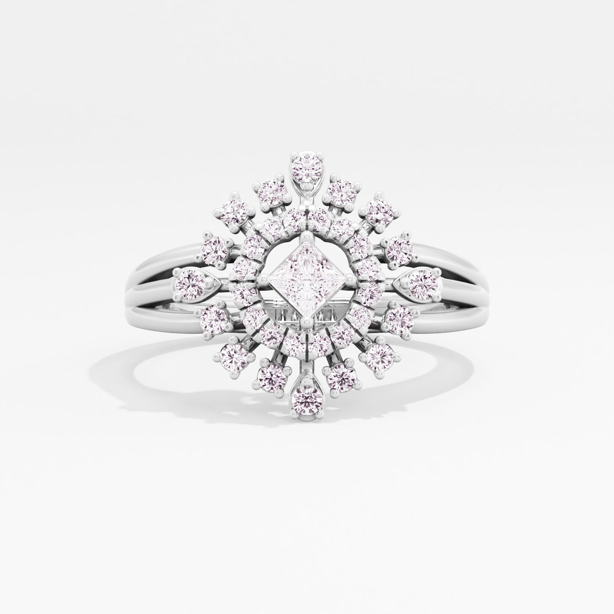 Glimmer Nova Halo Ring