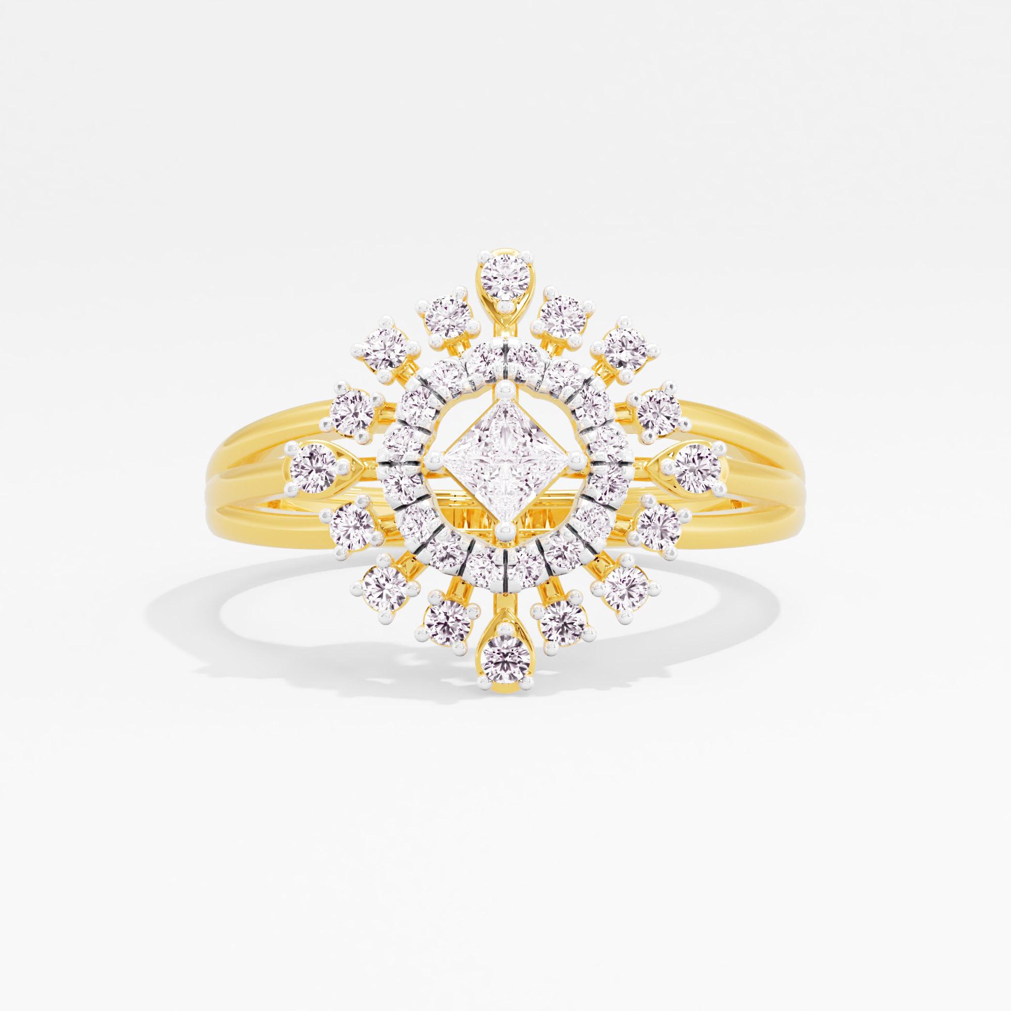 Glimmer Nova Halo Ring
