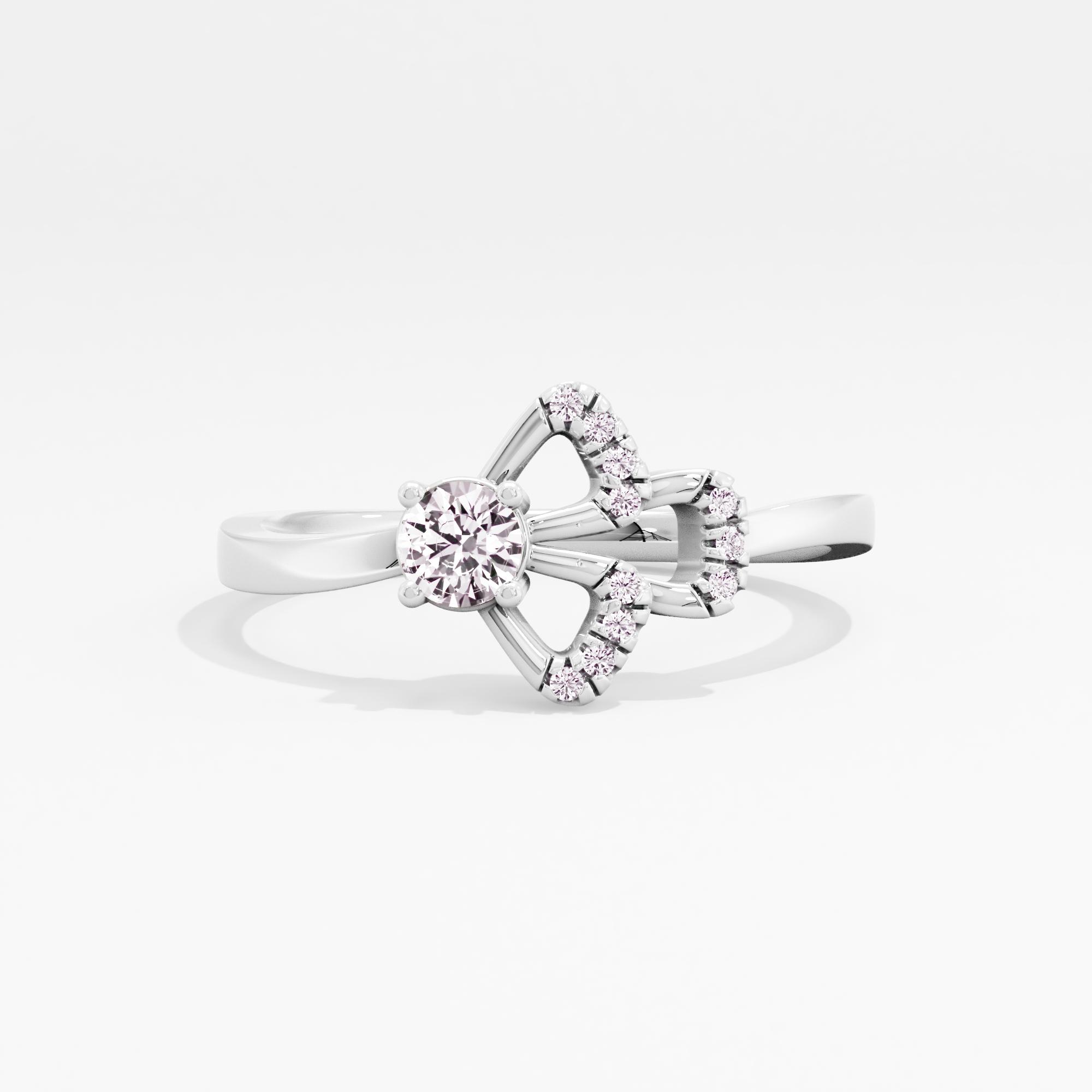 Iris Petal Solitaire Ring
