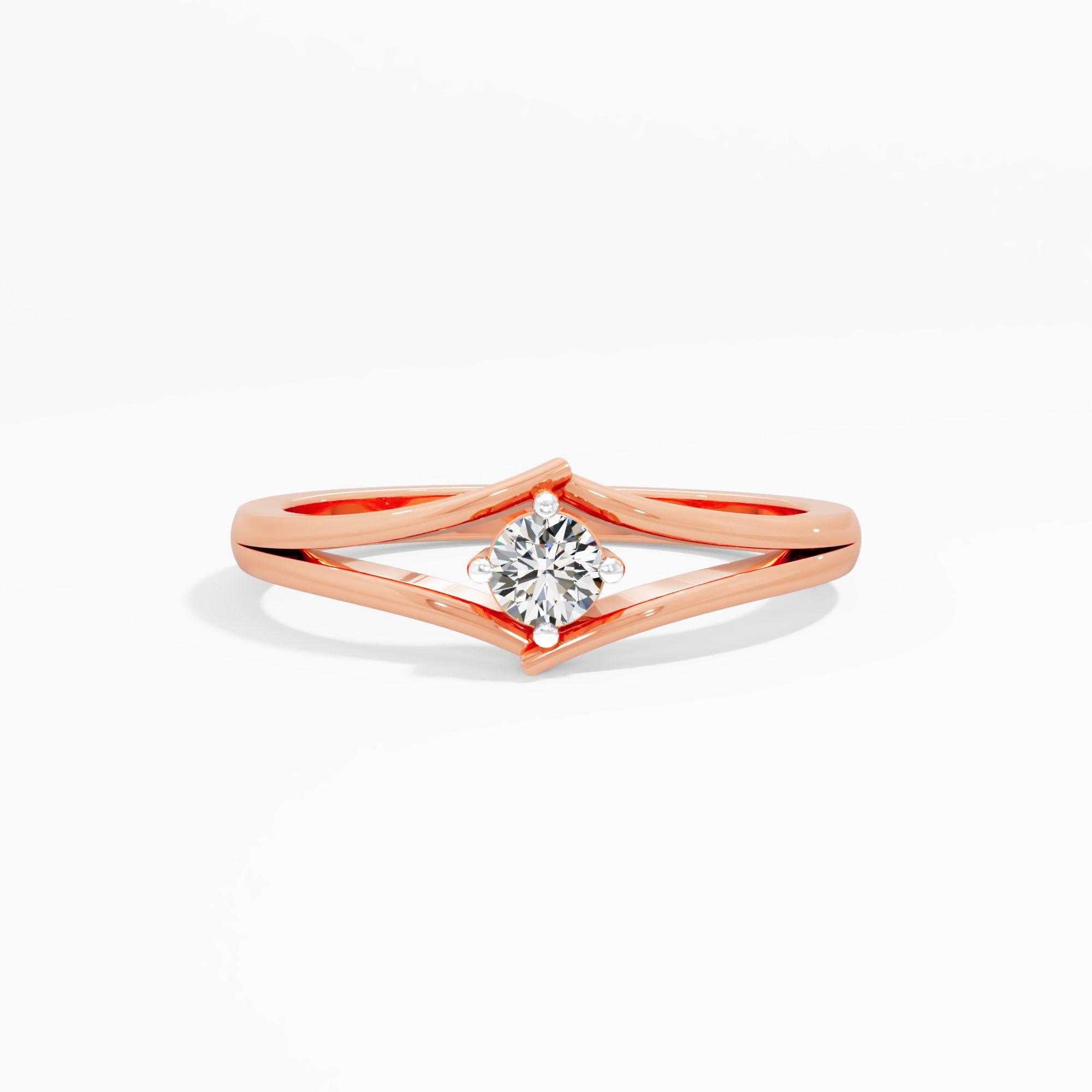 Intertwined Grace Solitaire Ring