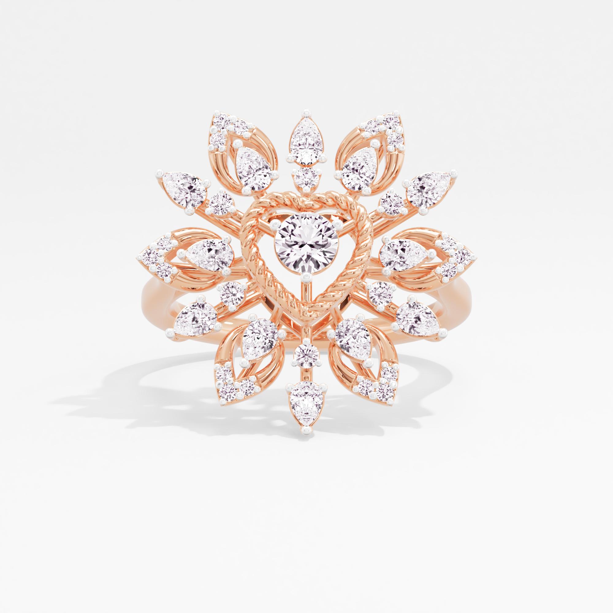Solstice Spark Solitaire Cocktail Ring