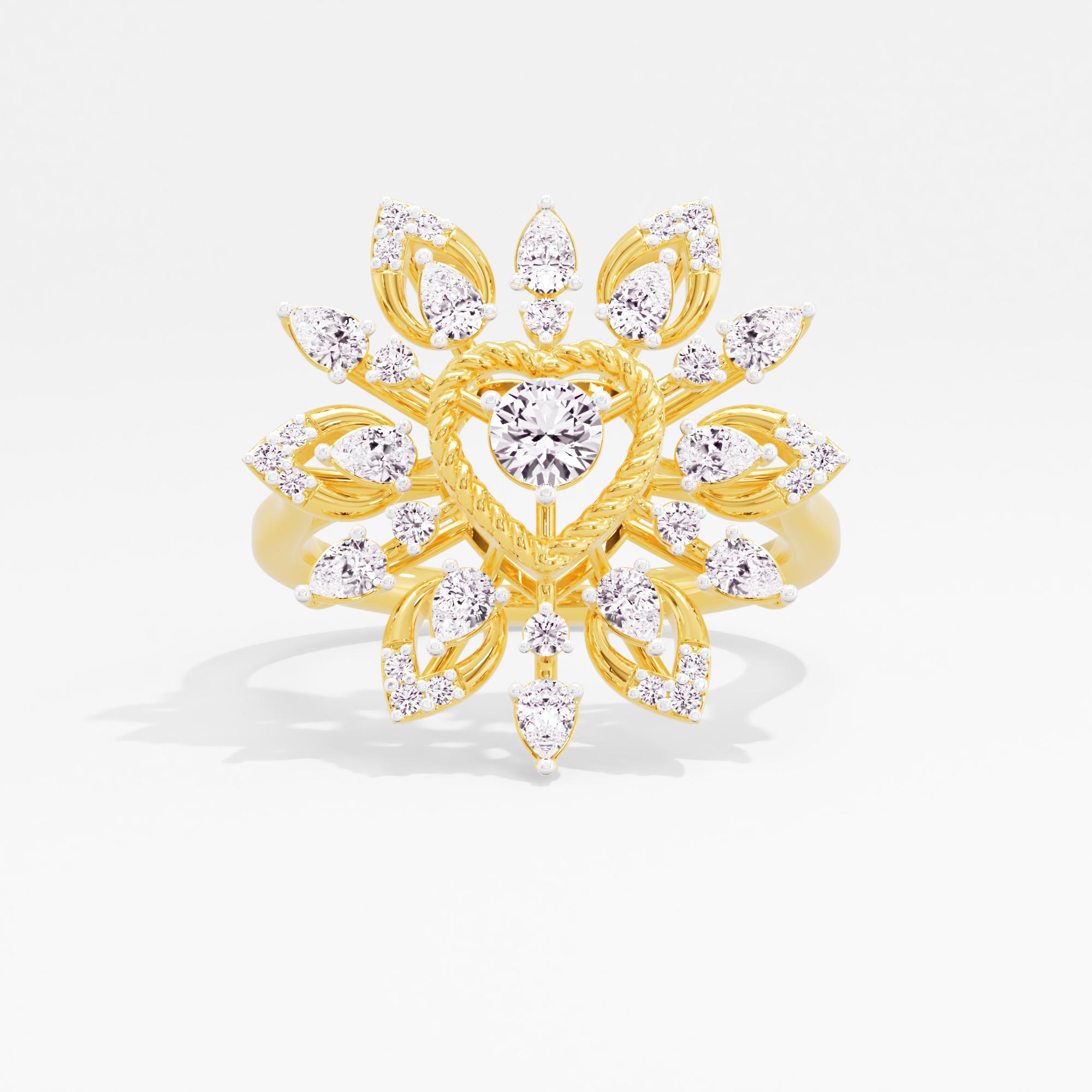 Solstice Spark Solitaire Cocktail Ring