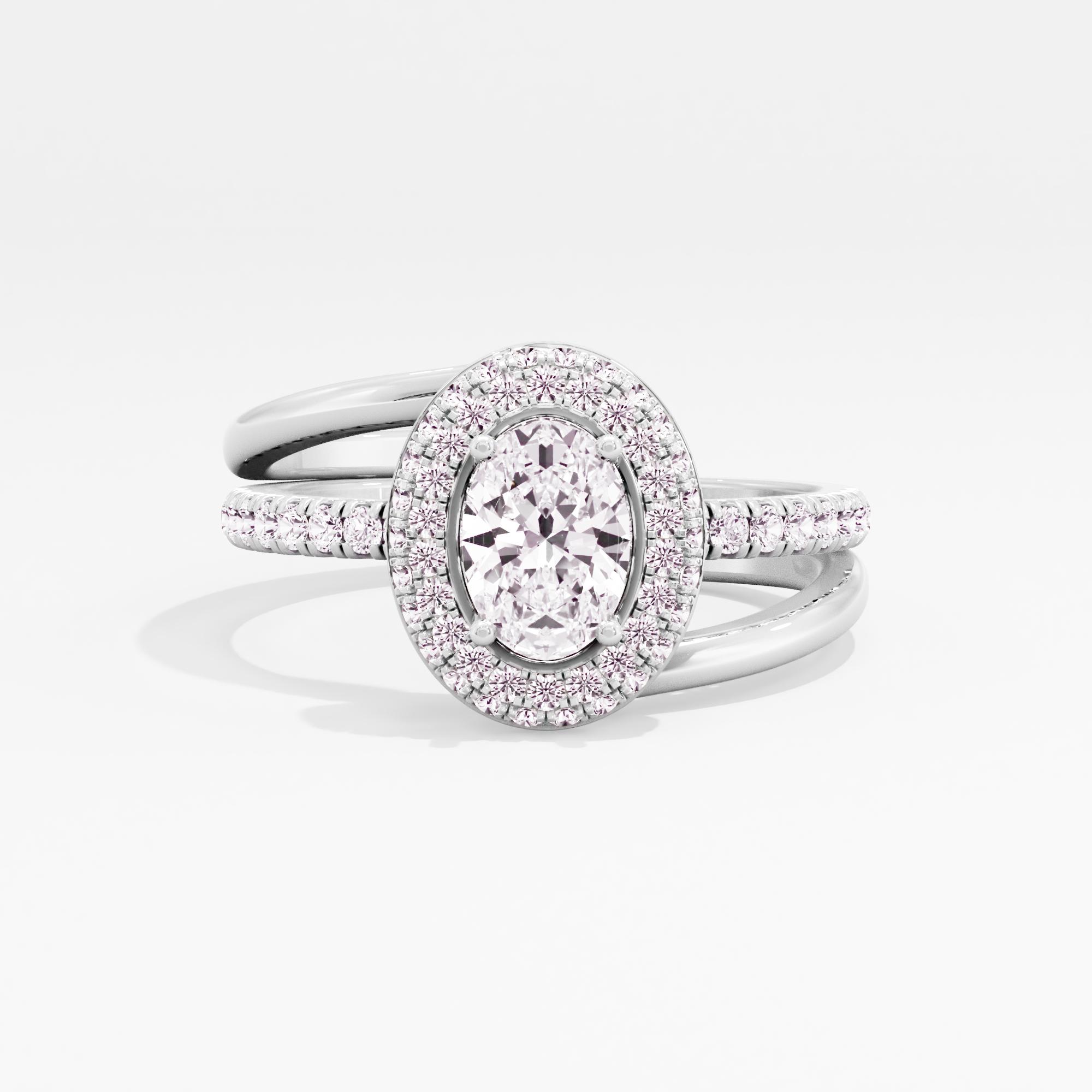 Passion's Diadem Detachable Halo Engagement Ring