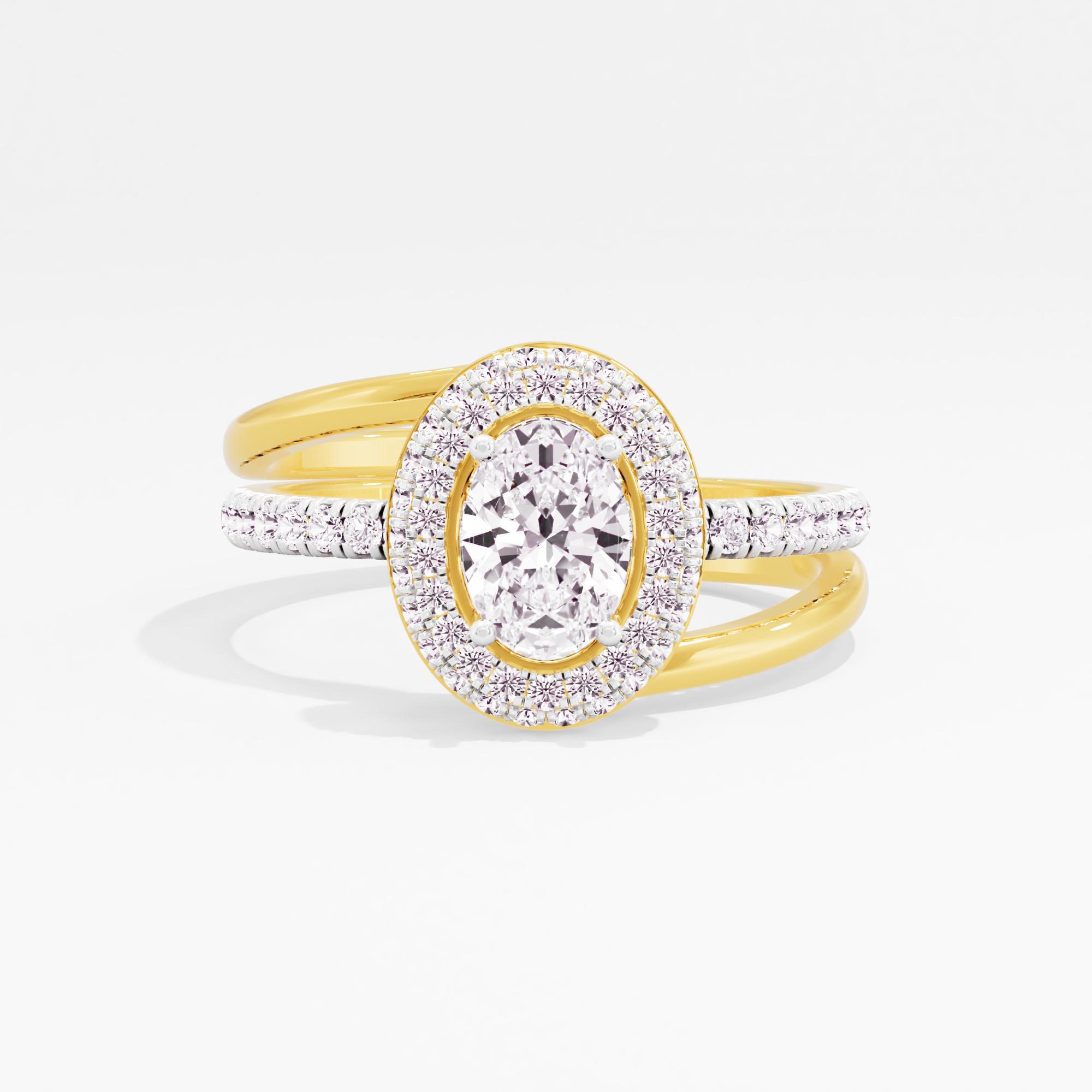 Passion's Diadem Detachable Halo Engagement Ring