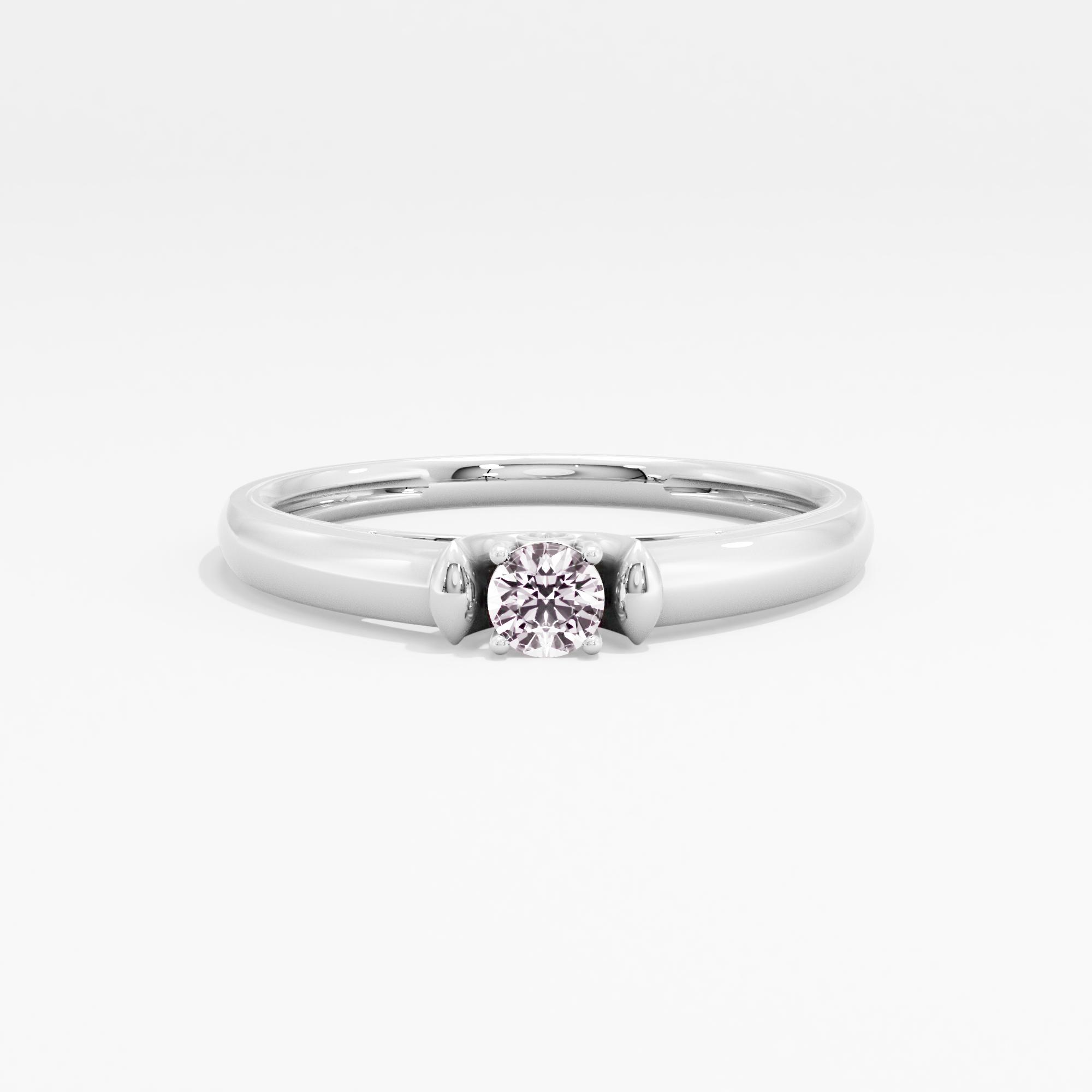 Gentle Breeze Solitaire Ring