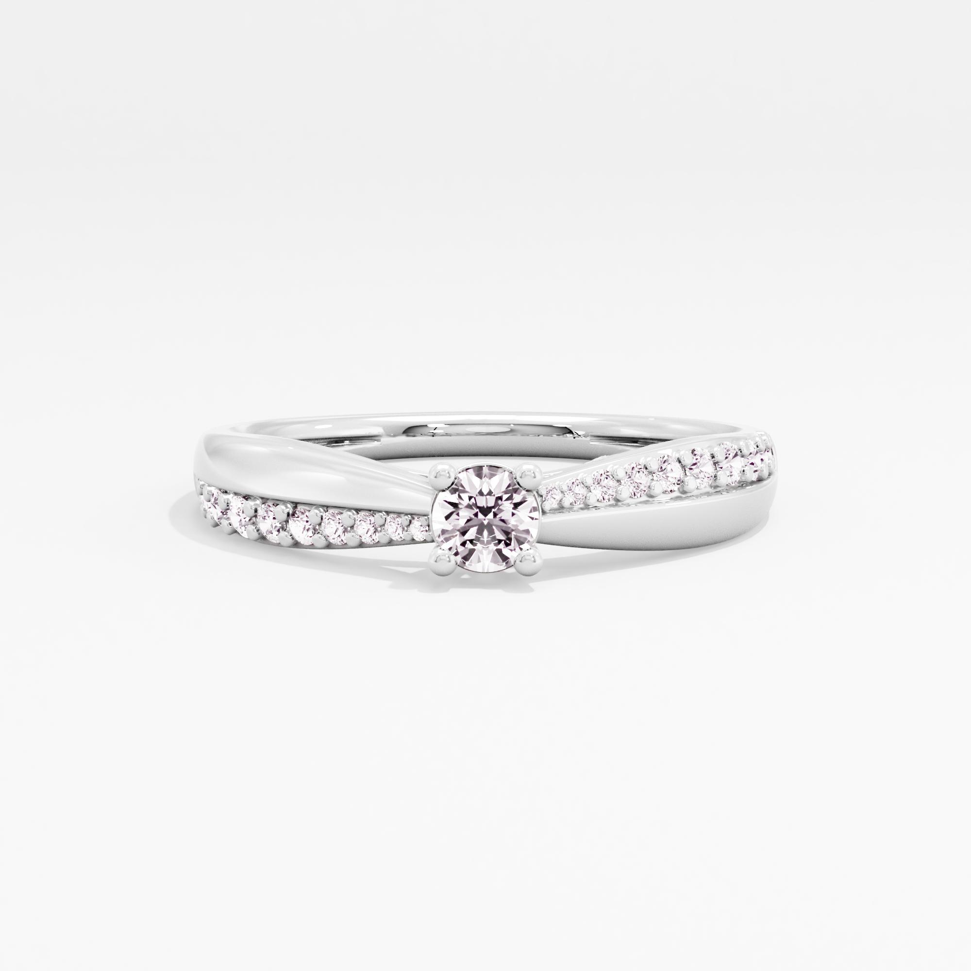 Starlit Commitment Solitaire Ring
