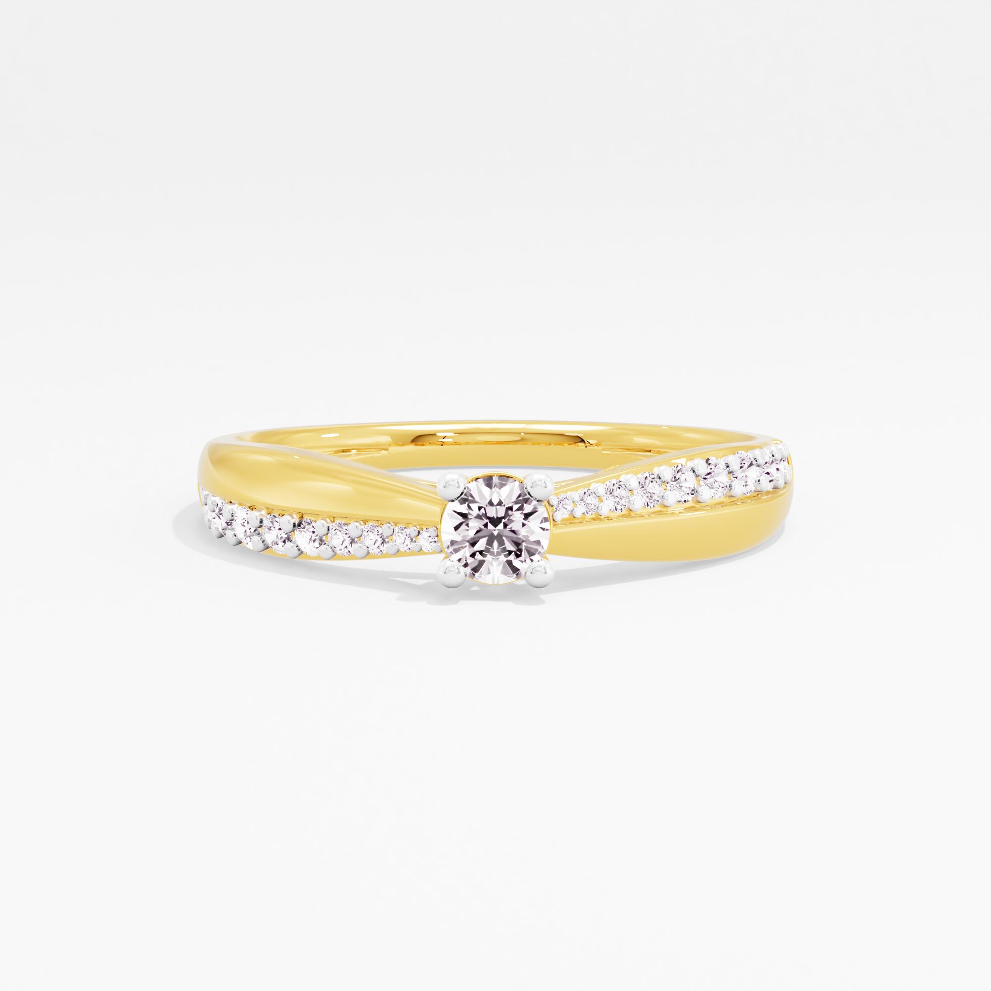 Starlit Commitment Solitaire Ring