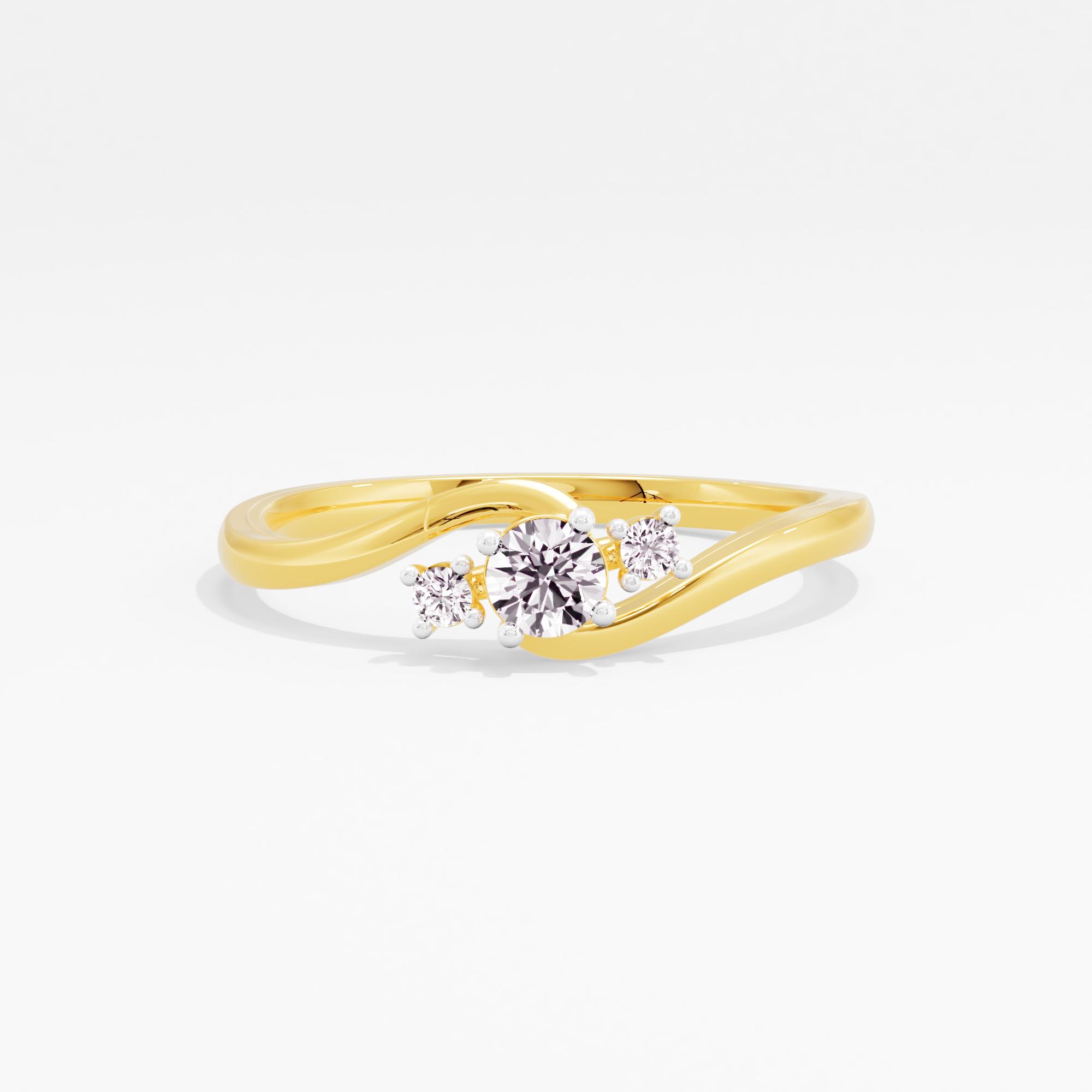 Harmony Triad 3 Stone Ring