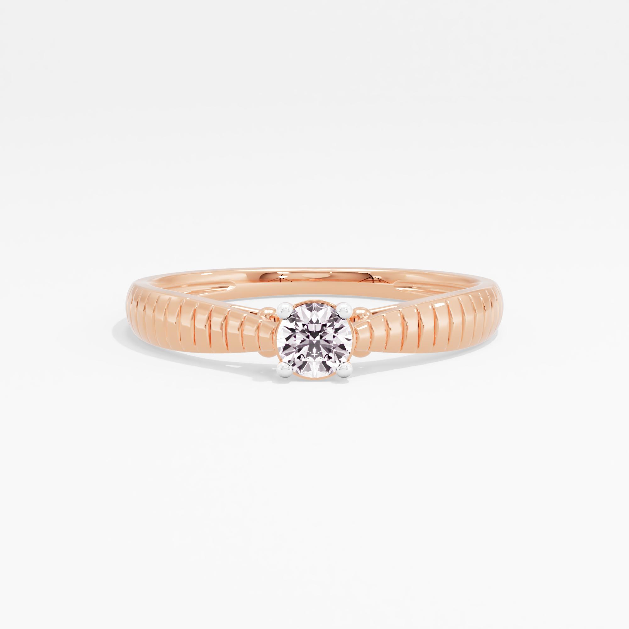 Celestial Circle Solitaire Ring