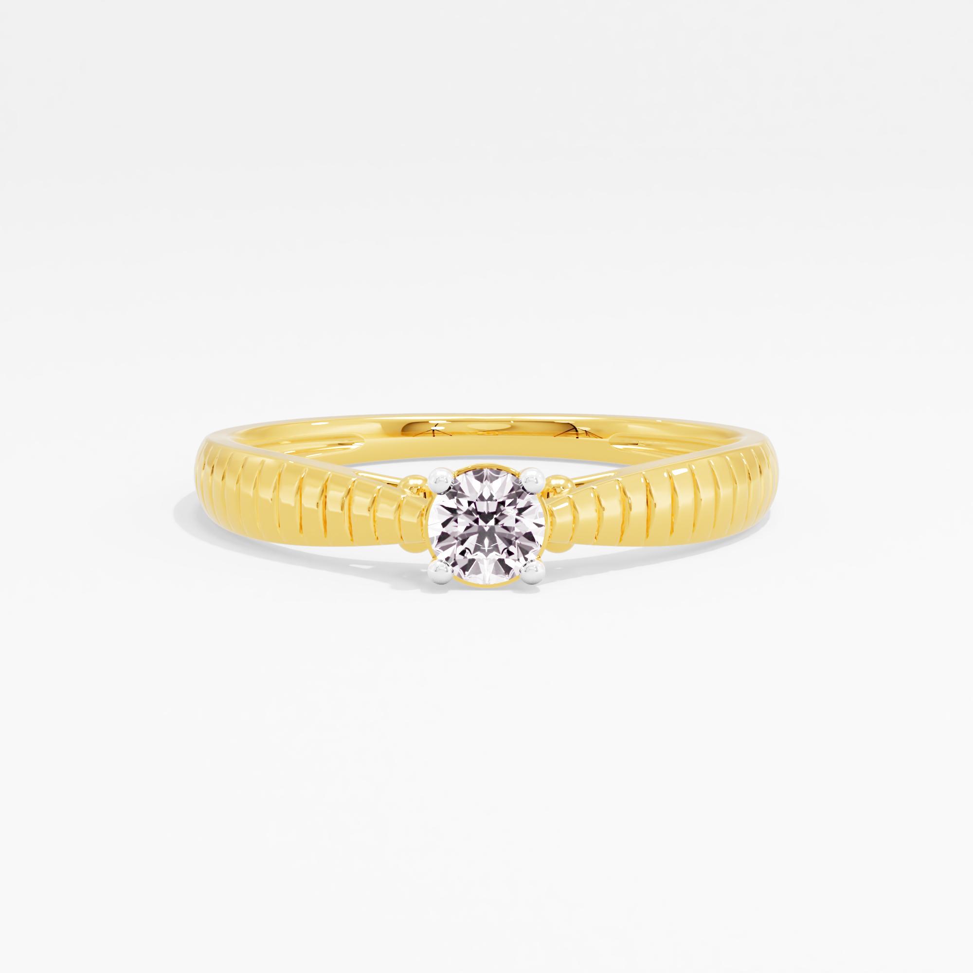 Celestial Circle Solitaire Ring
