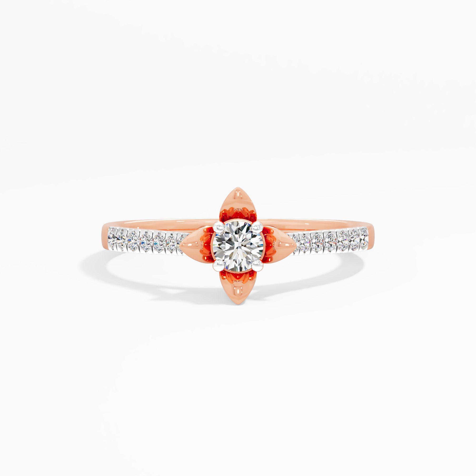 Tulip Bloom Diamond Ring