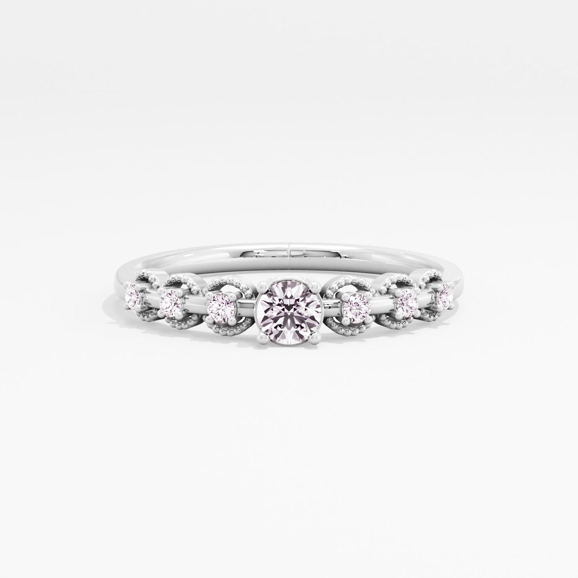 Stellar Charm Solitaire Ring
