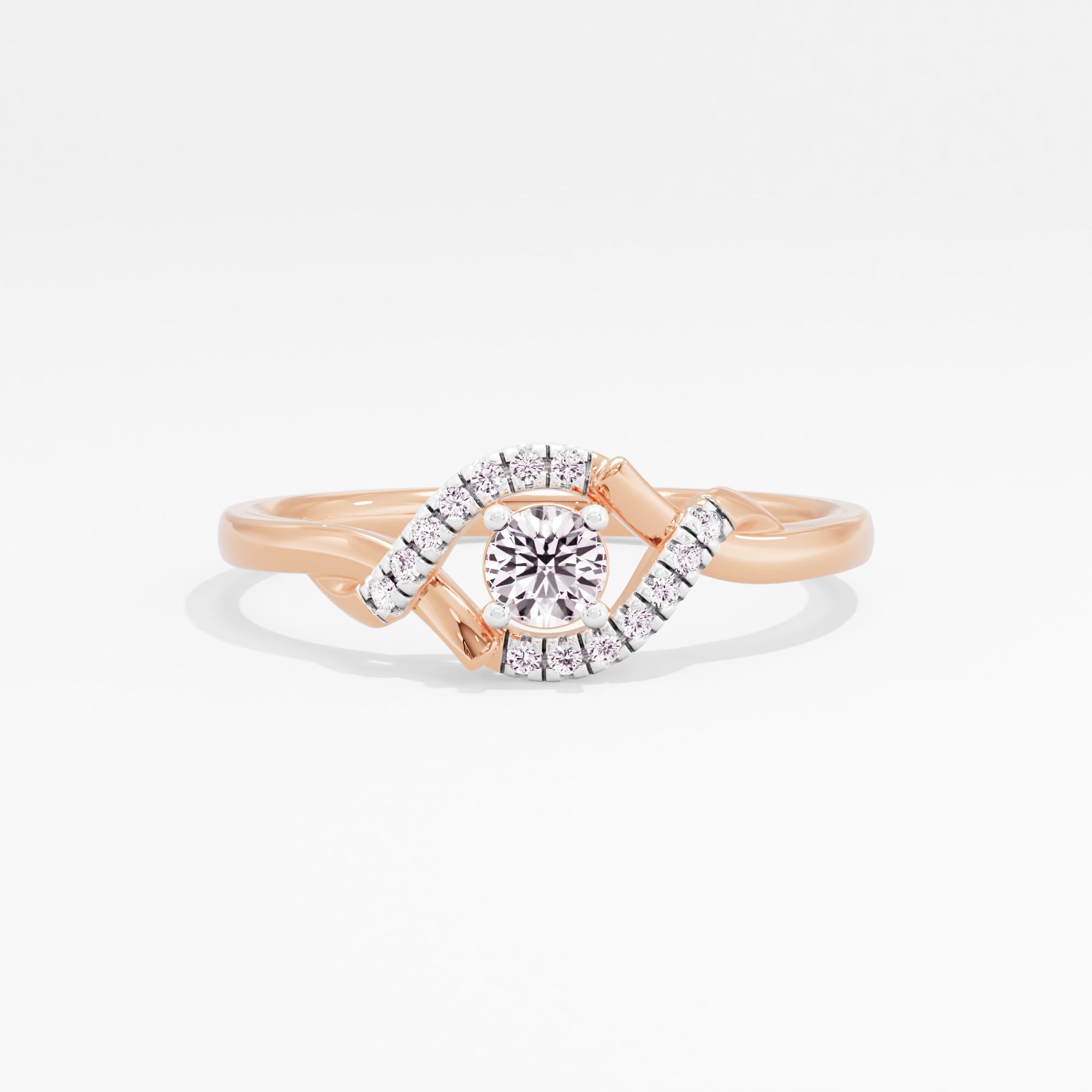 Curved Radiance Solitaire Ring