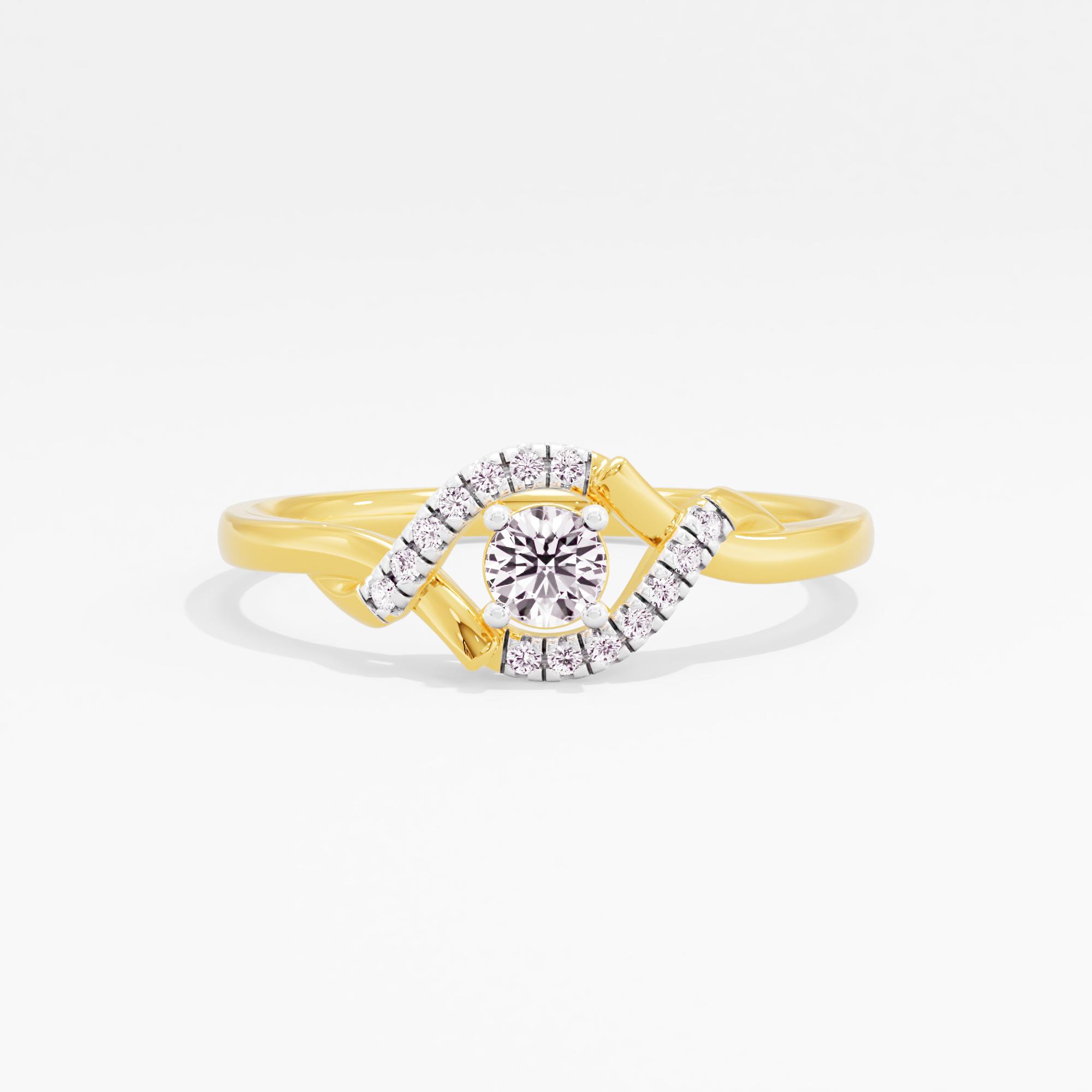 Curved Radiance Solitaire Ring