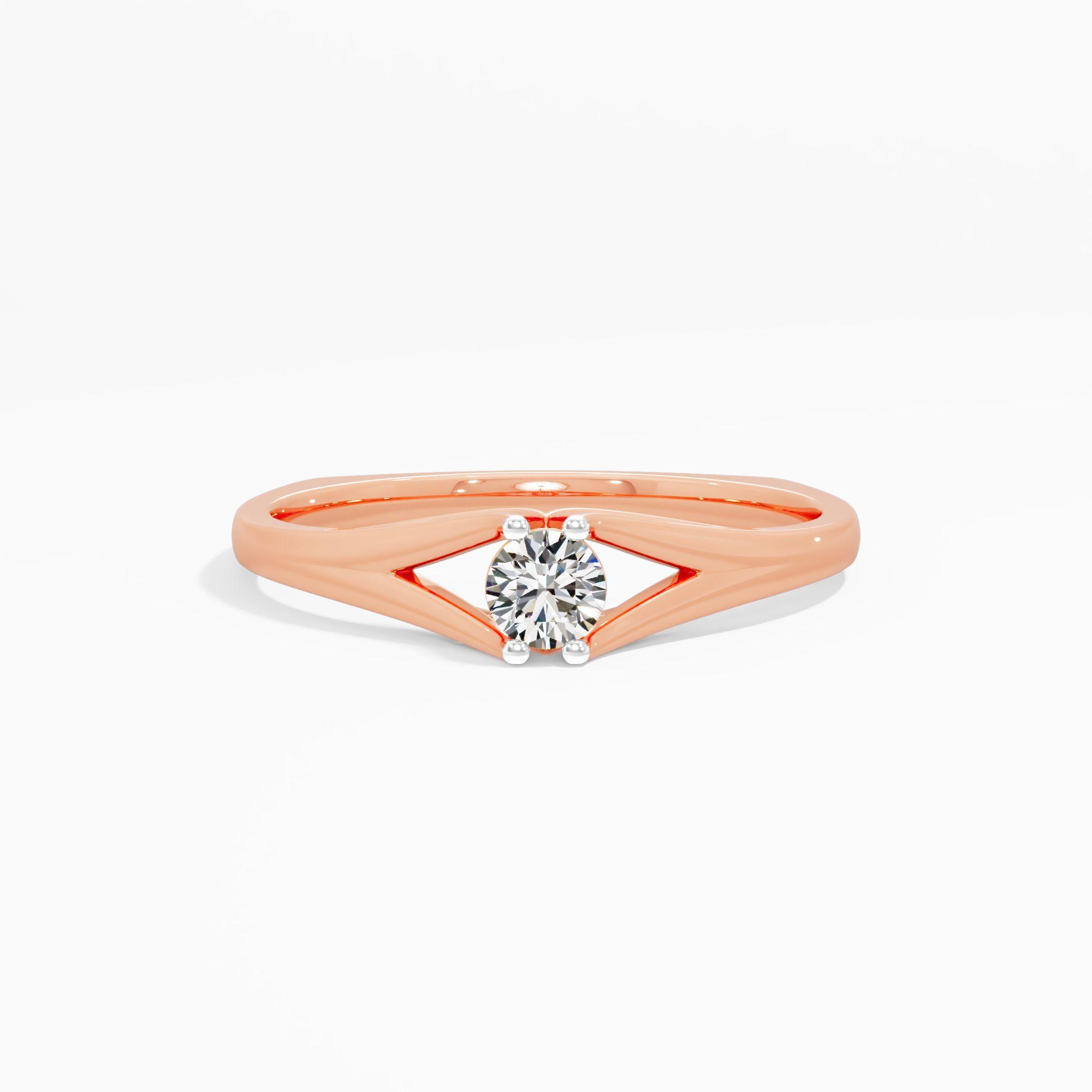 The Open Cradle Solitaire Ring