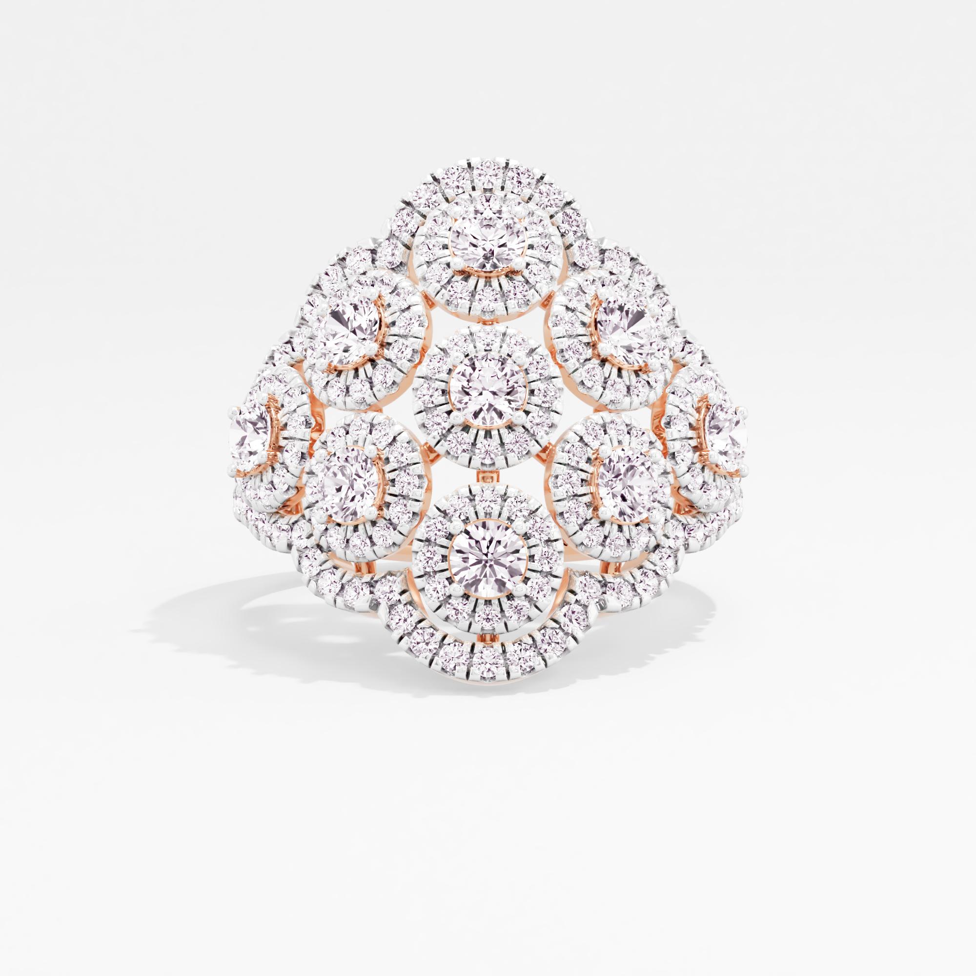 Brilliant Affair Halo Cocktail Ring