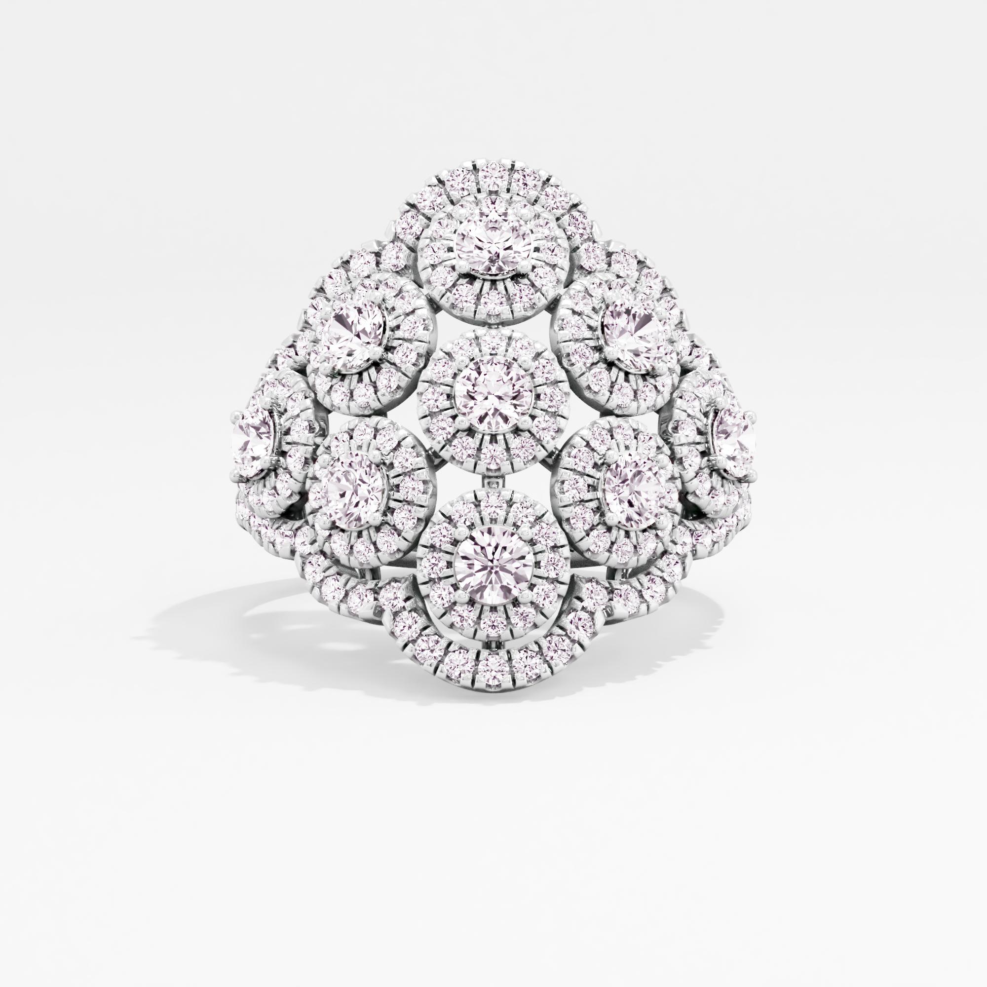 Brilliant Affair Halo Cocktail Ring