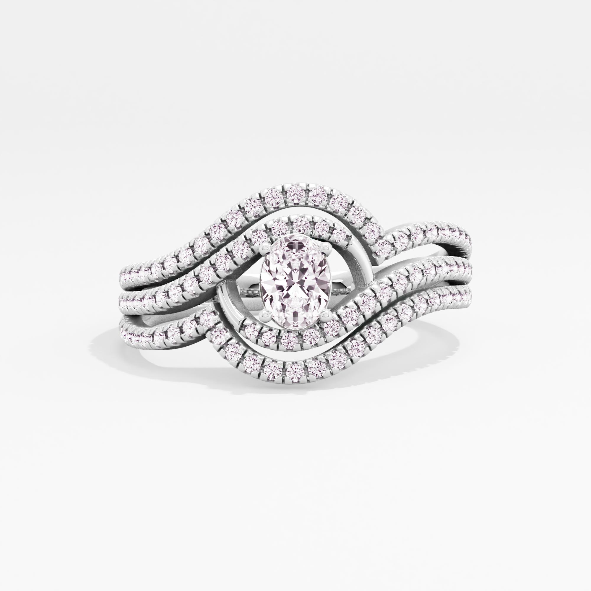 Infinty Crest Solitaire Ring
