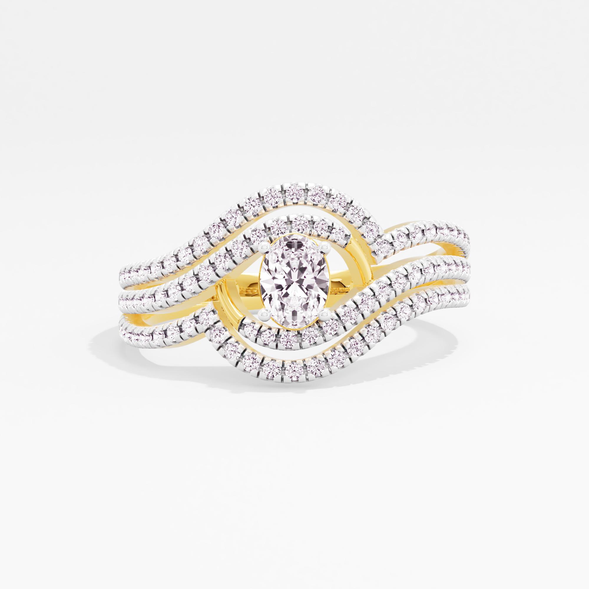 Infinty Crest Solitaire Ring