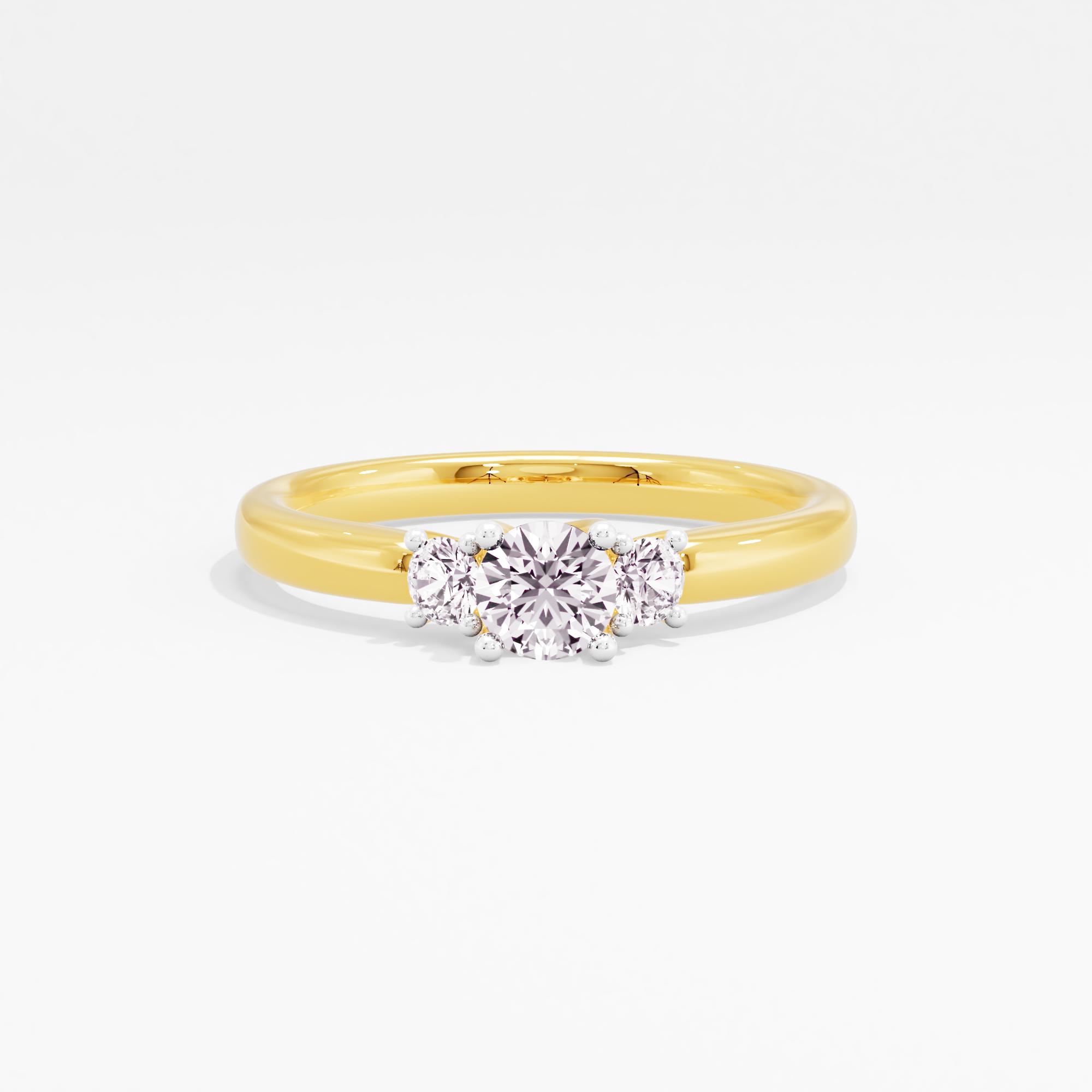 Lyra Charm 3 Stone Ring