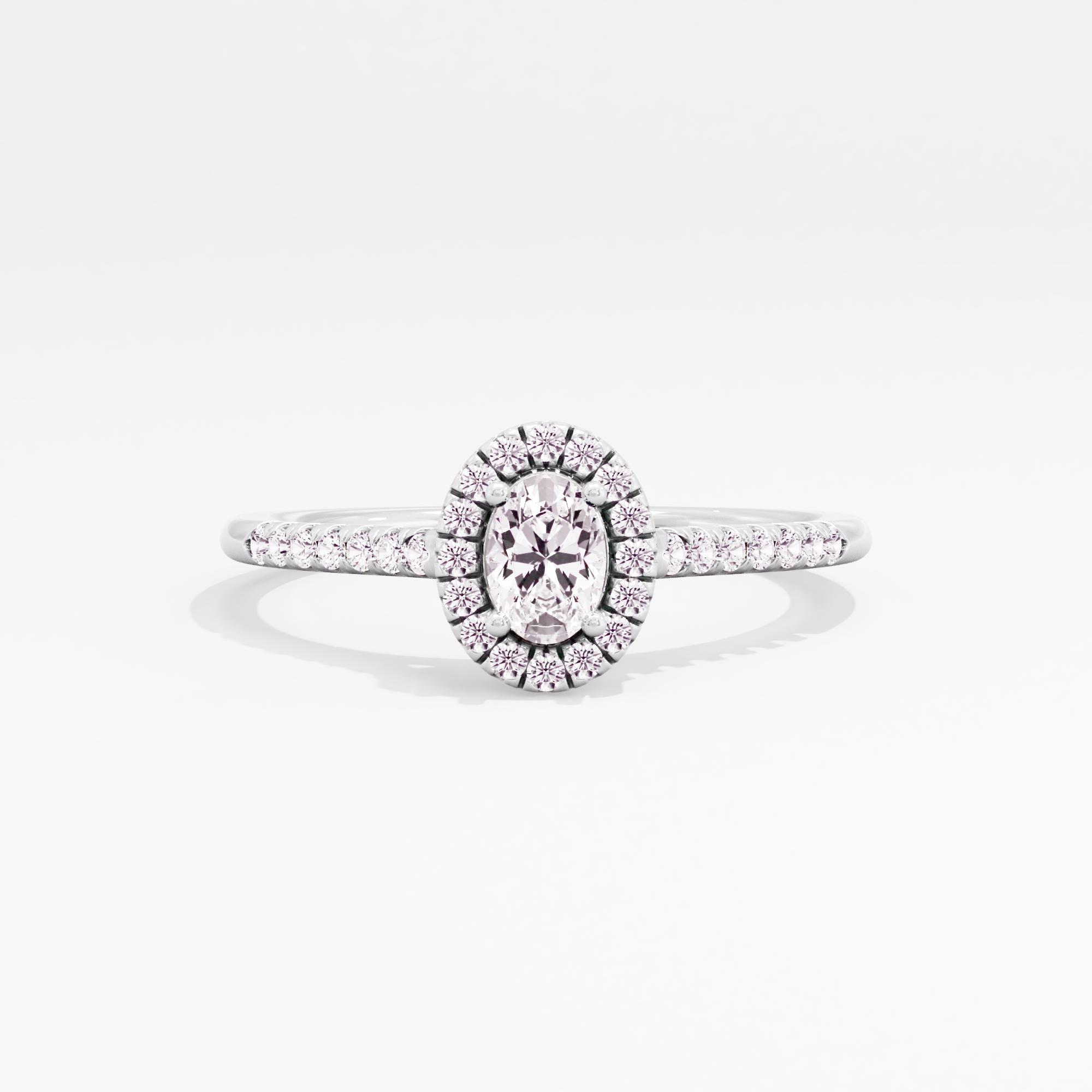 Radiating Grace Halo Ring