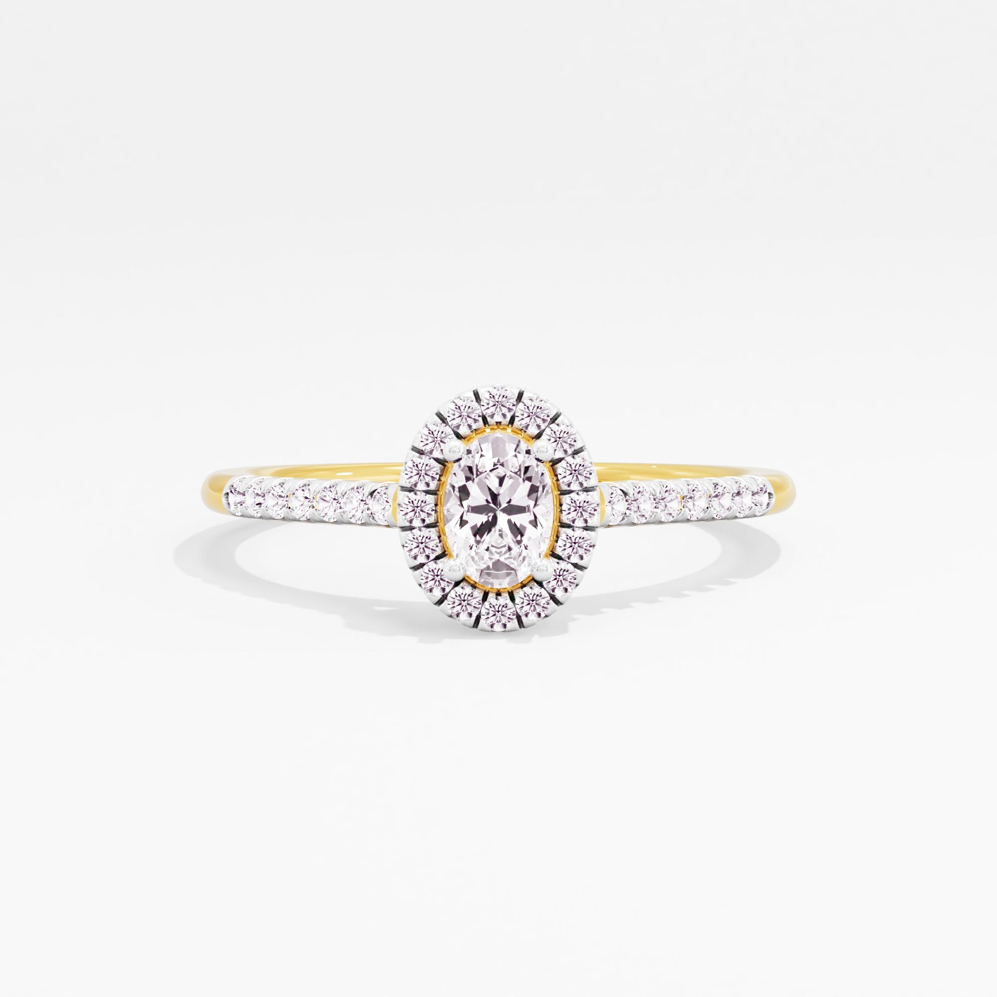 Radiating Grace Halo Ring