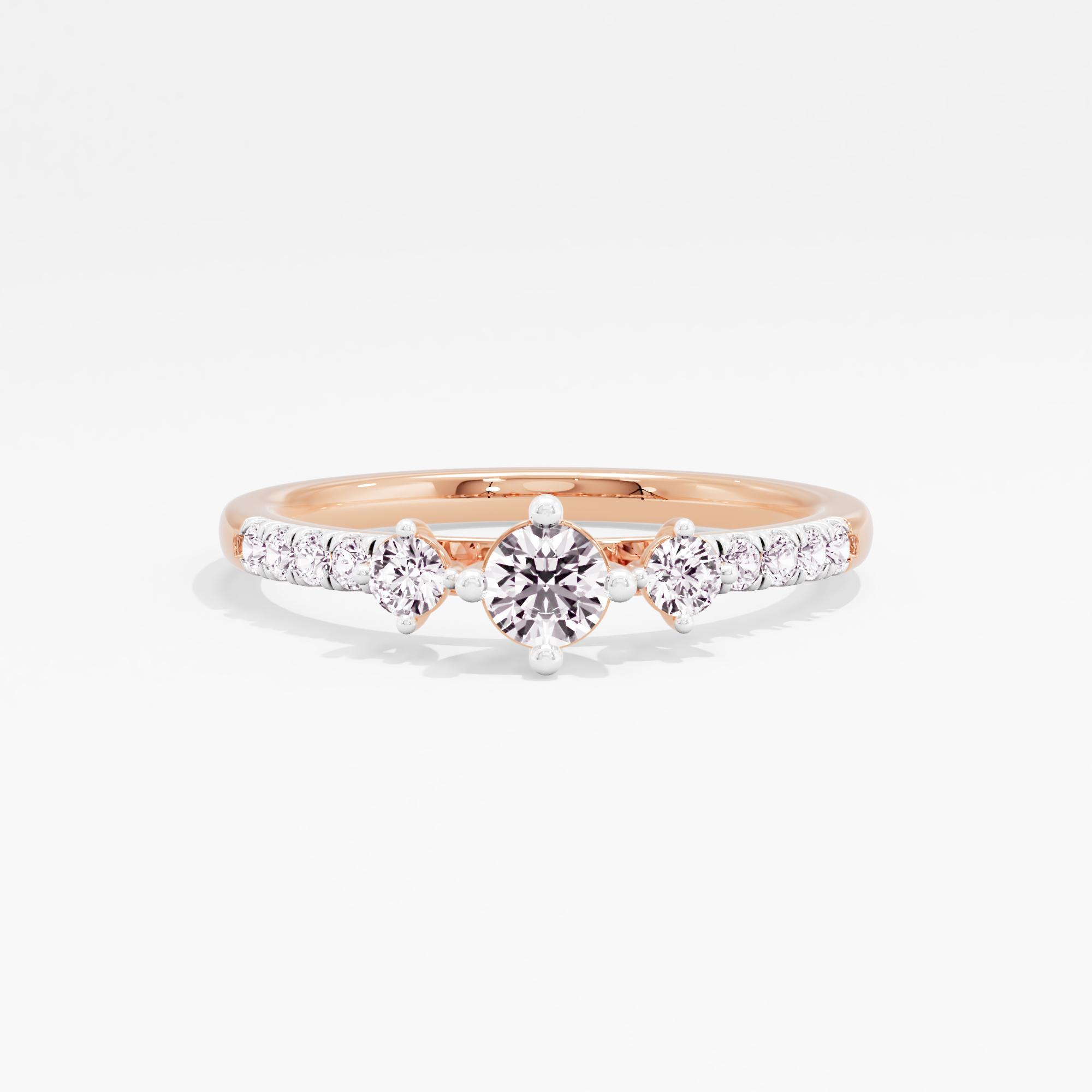 Petite Trinity 3 Stone Ring