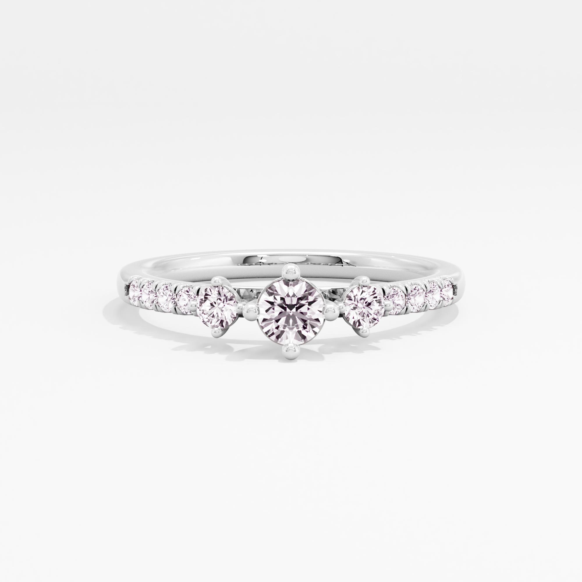 Petite Trinity 3 Stone Ring