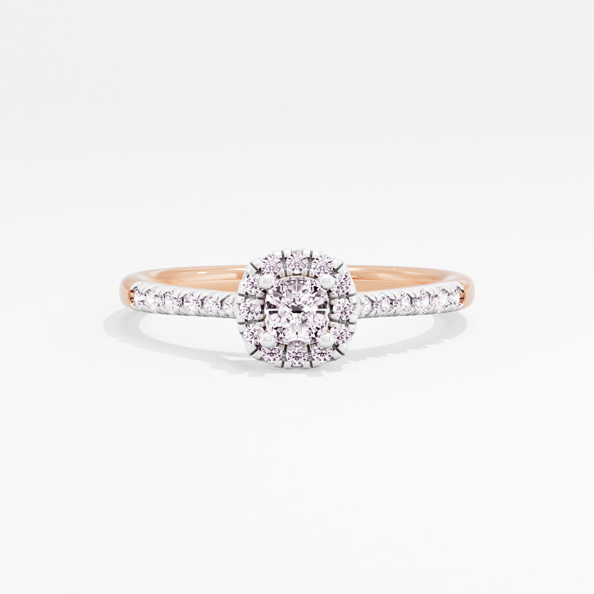Shimmering Echo Halo Ring