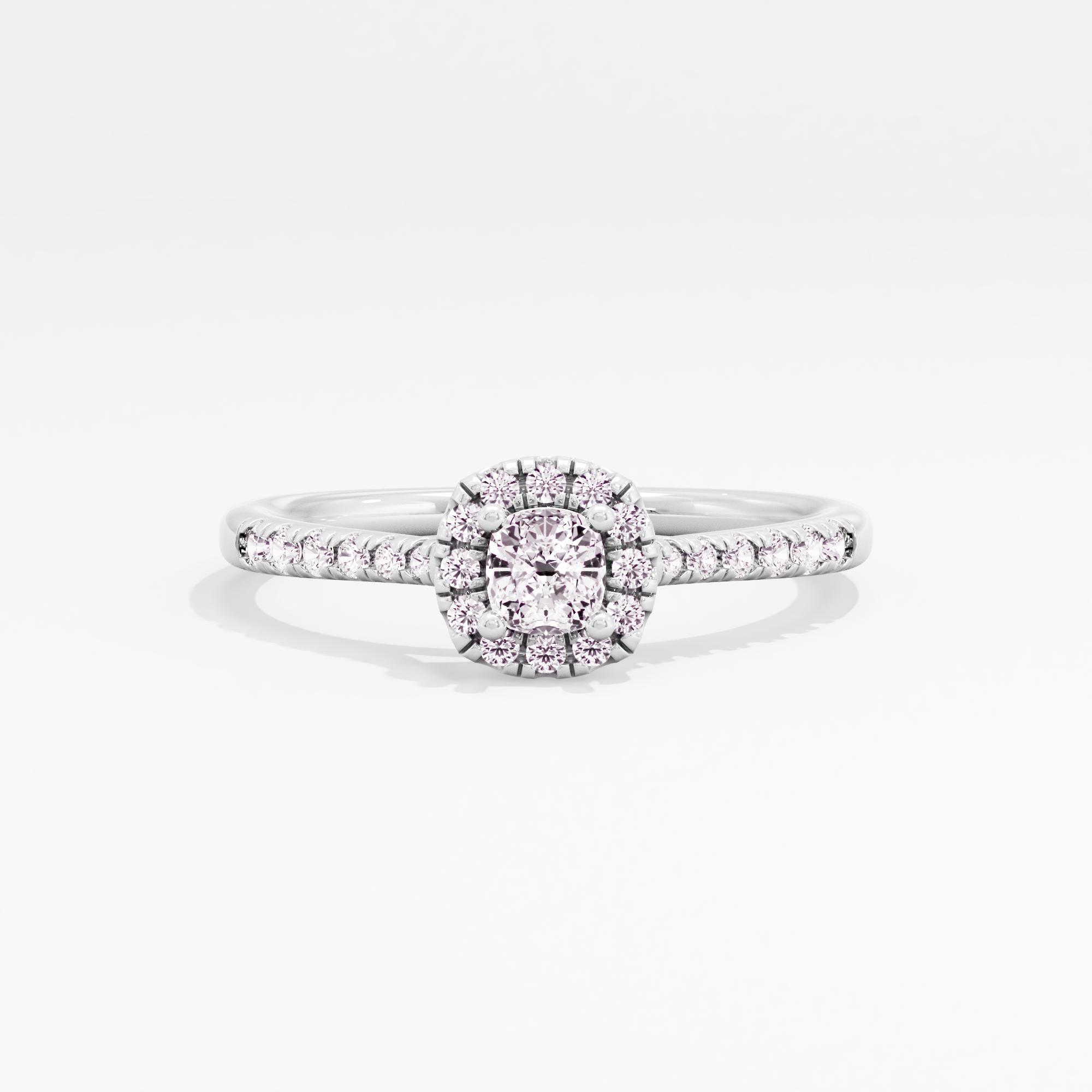 Shimmering Echo Halo Ring