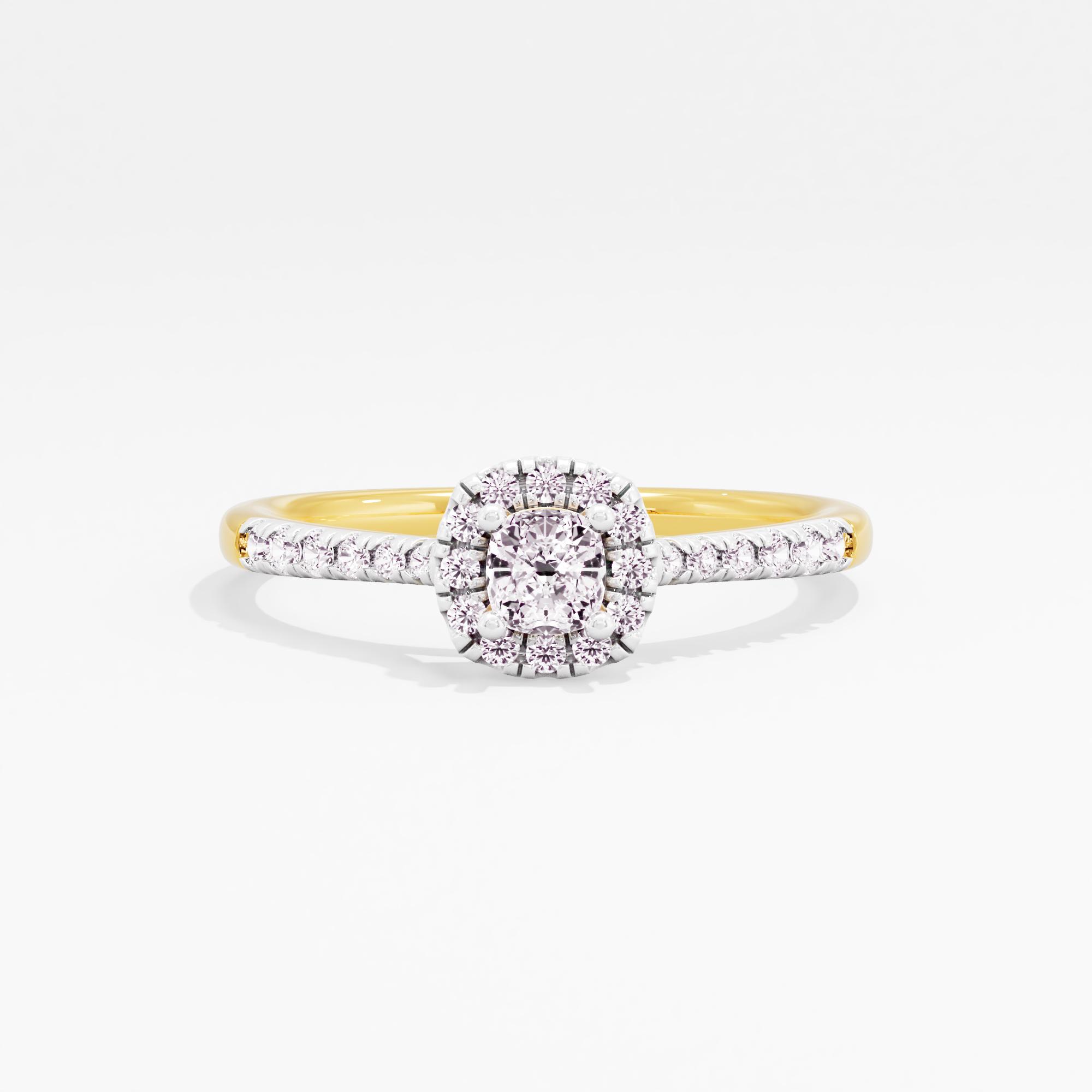 Shimmering Echo Halo Ring