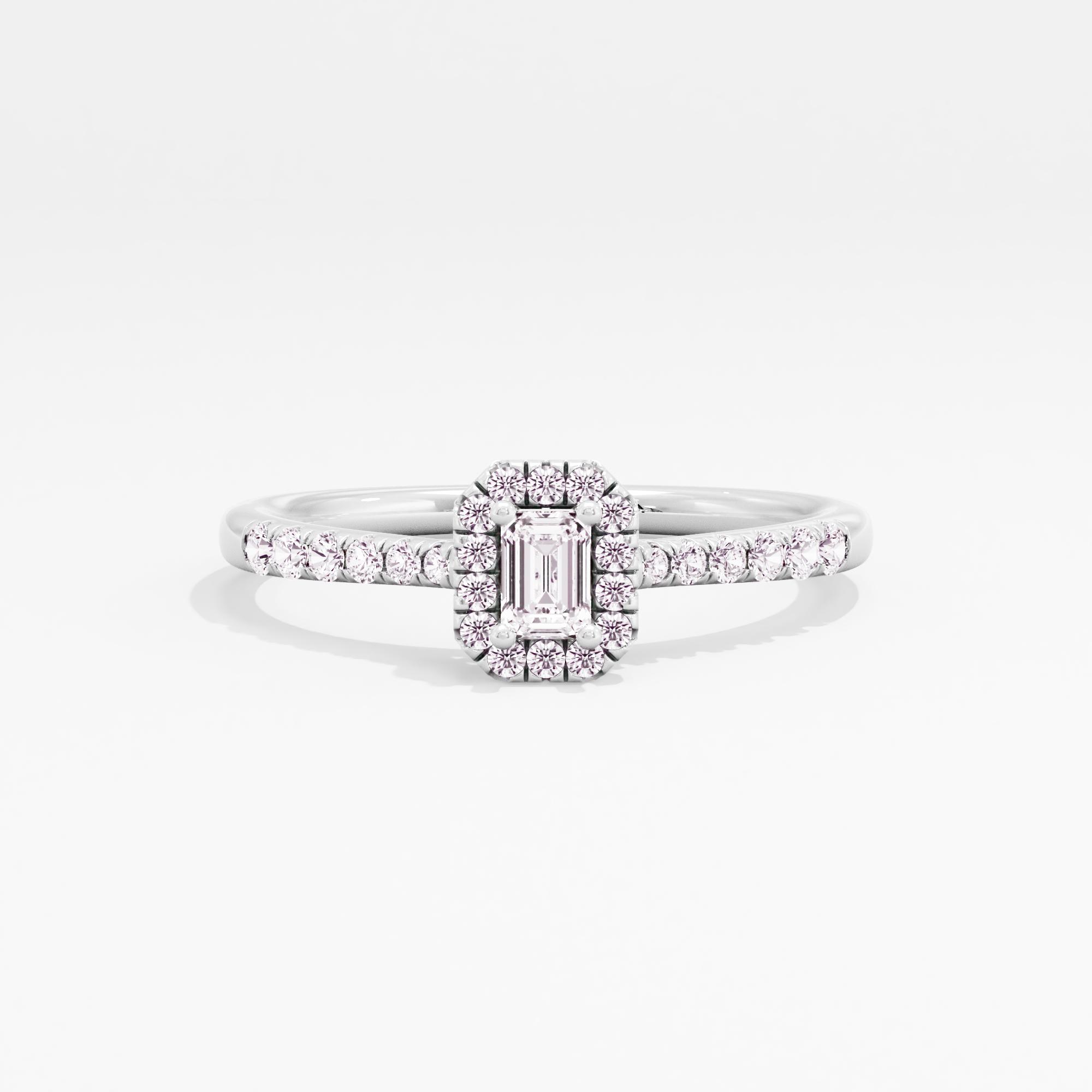 Enchanted Facets Halo Ring