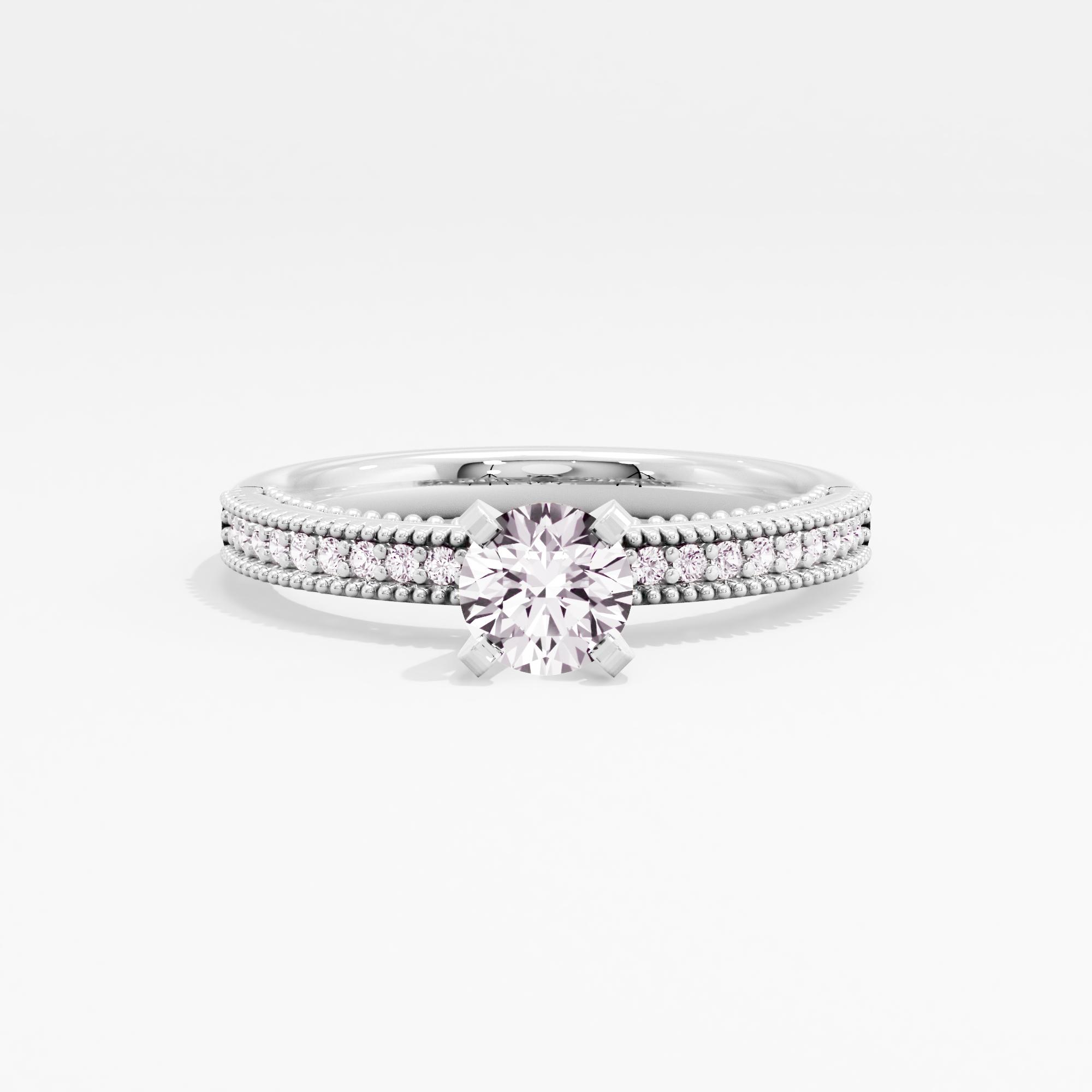 Caden Luster Solitaire Ring
