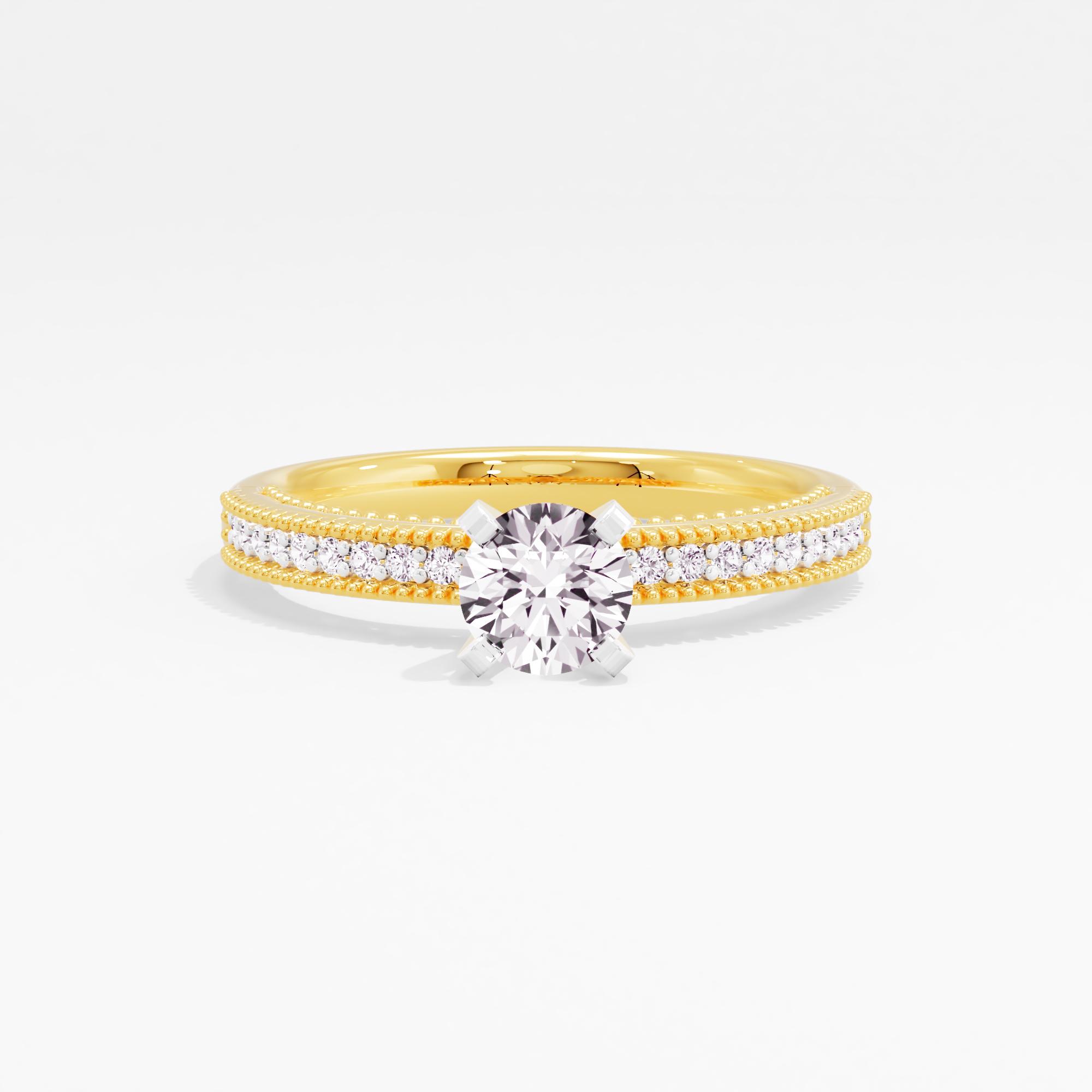 Caden Luster Solitaire Ring