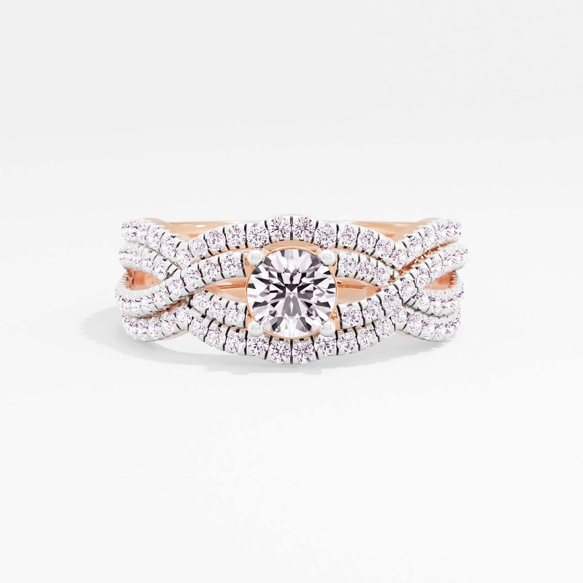 Aurora Promise Solitaire Bridal Ring Set