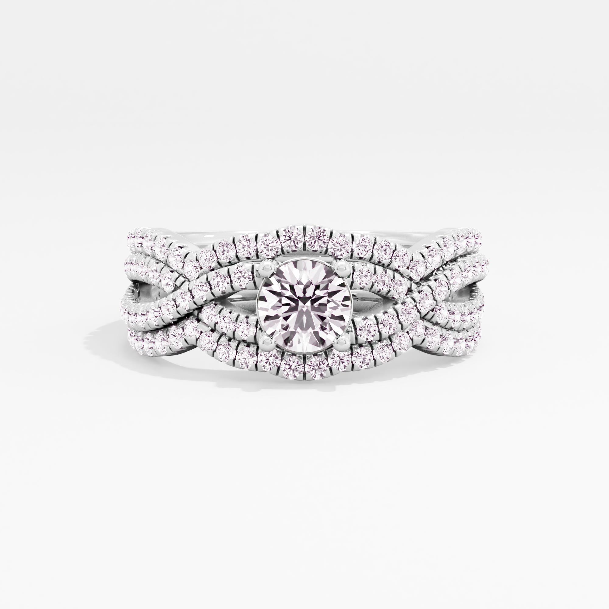Aurora Promise Solitaire Bridal Ring Set